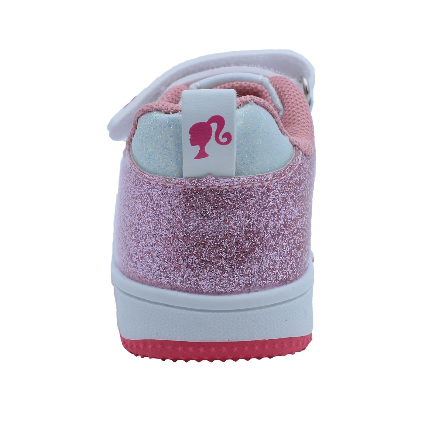Barbie Toddler Girls' Glitter Sneakers - Pink & White Barbie