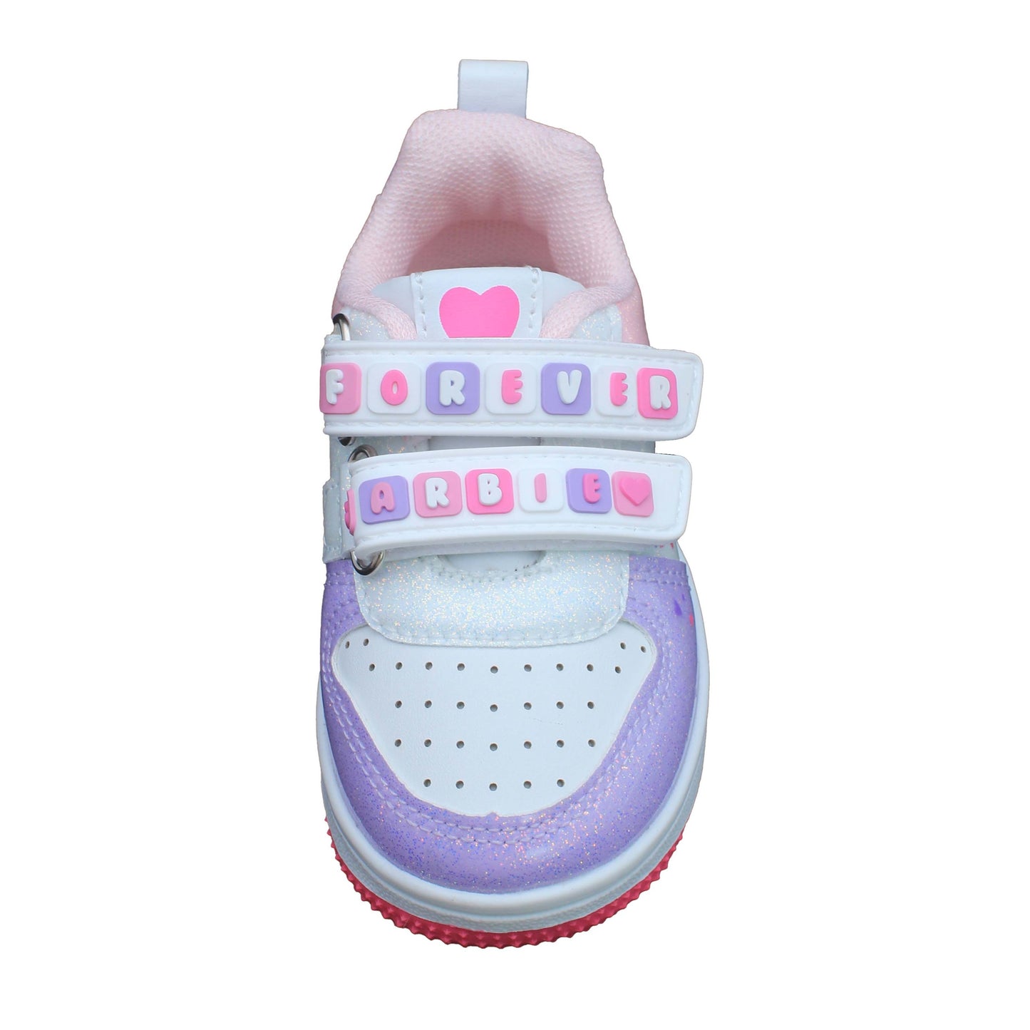Barbie Toddler Girls' Glitter Sneakers - Pink & Lilac Forever Barbie