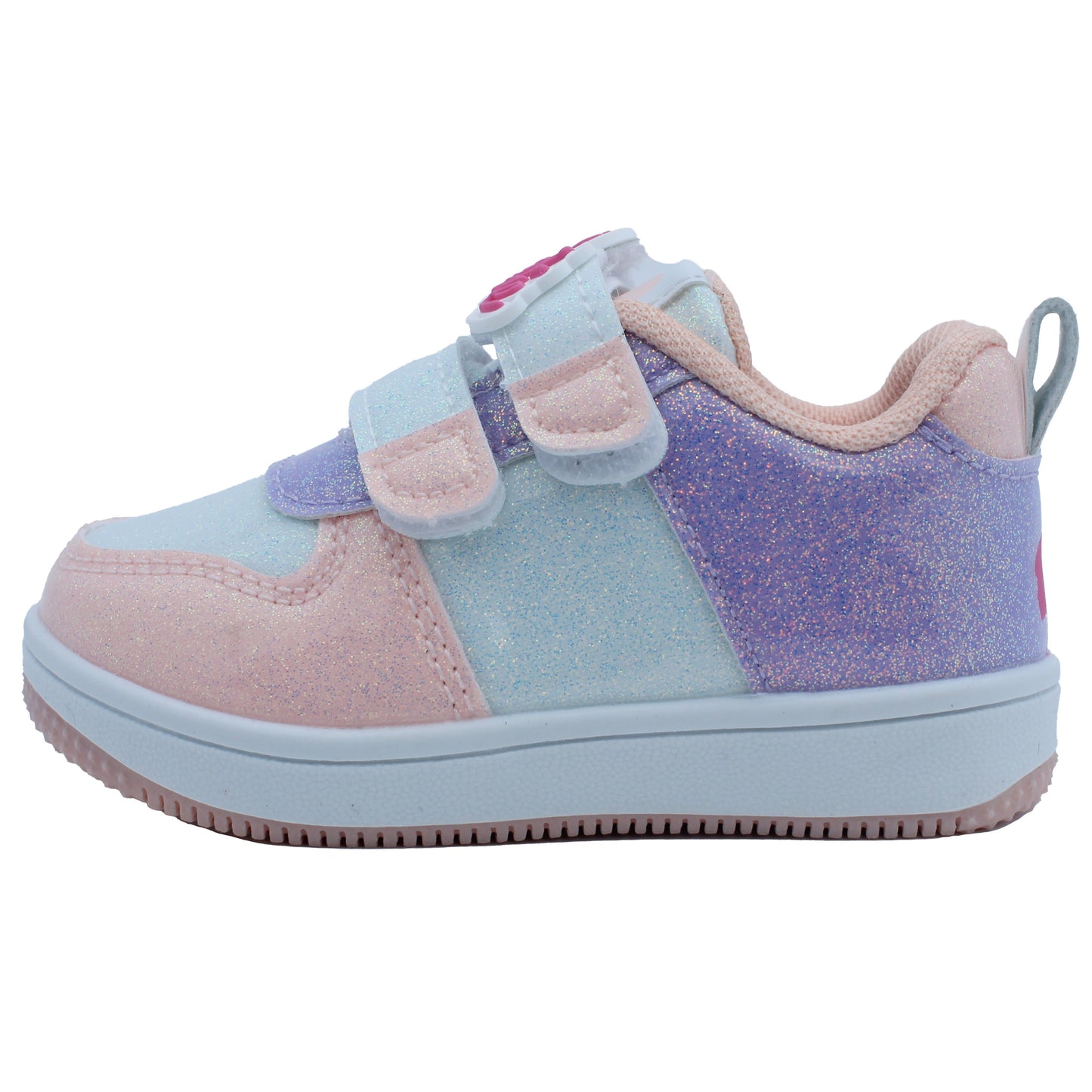 Barbie Toddler Girls' Glitter Sneakers - Pink & Lilac Barbie