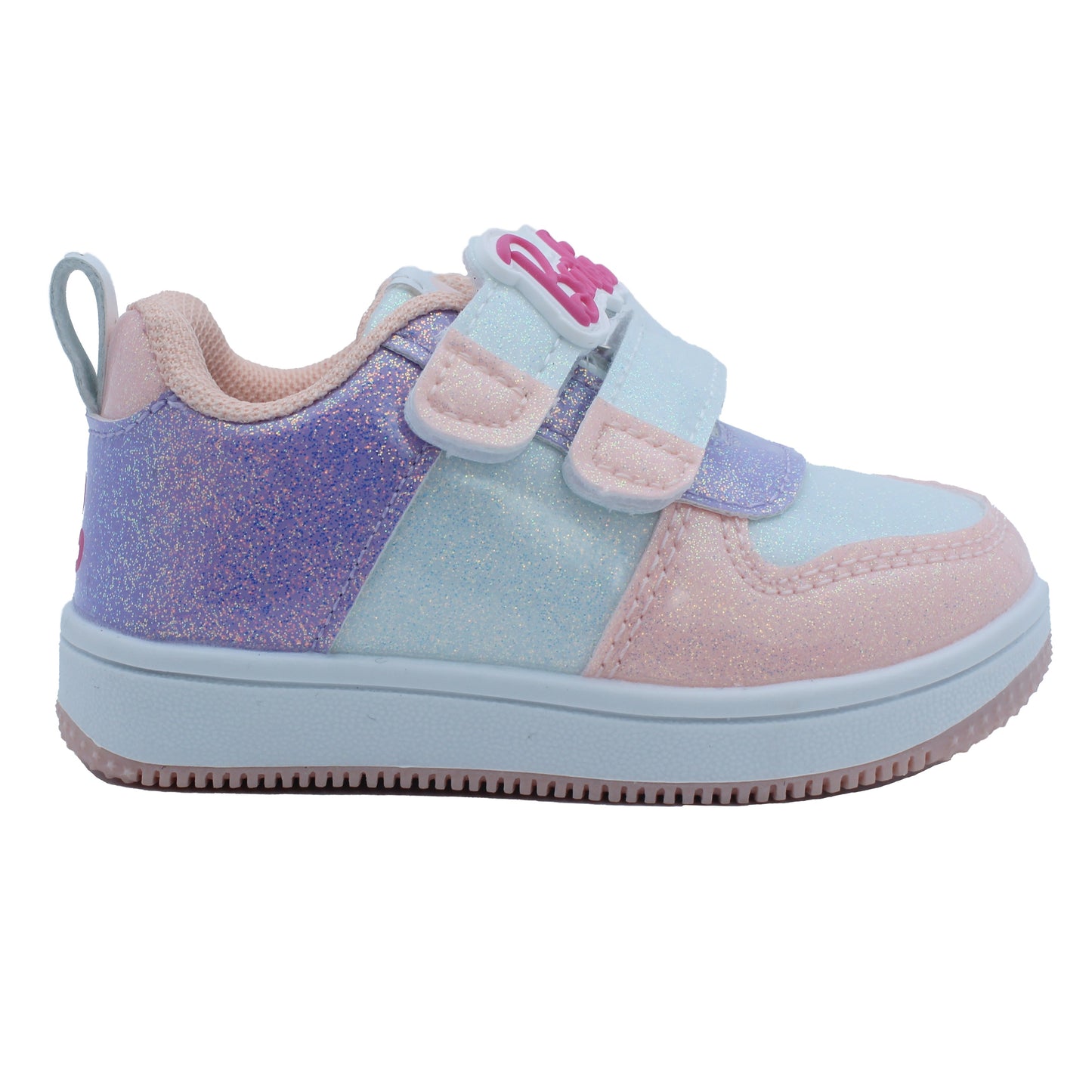 Barbie Toddler Girls' Glitter Sneakers - Pink & Lilac Barbie