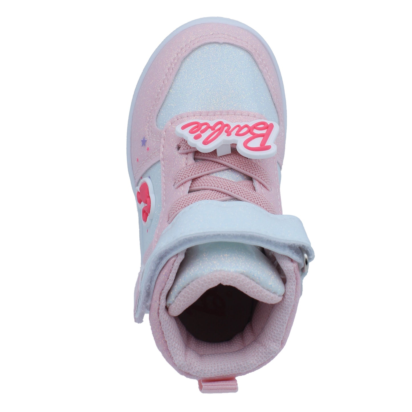 Barbie Toddler Girls' High-Top Sneakers - Light Pink Glitter Barbie