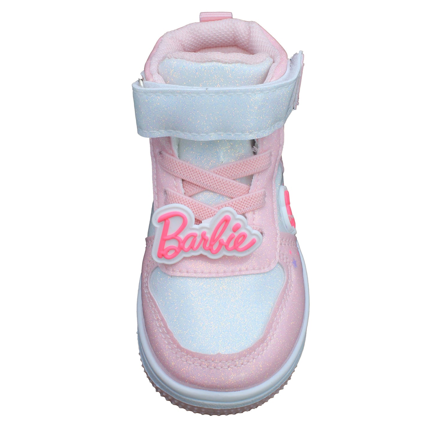 Barbie Toddler Girls' High-Top Sneakers - Light Pink Glitter Barbie