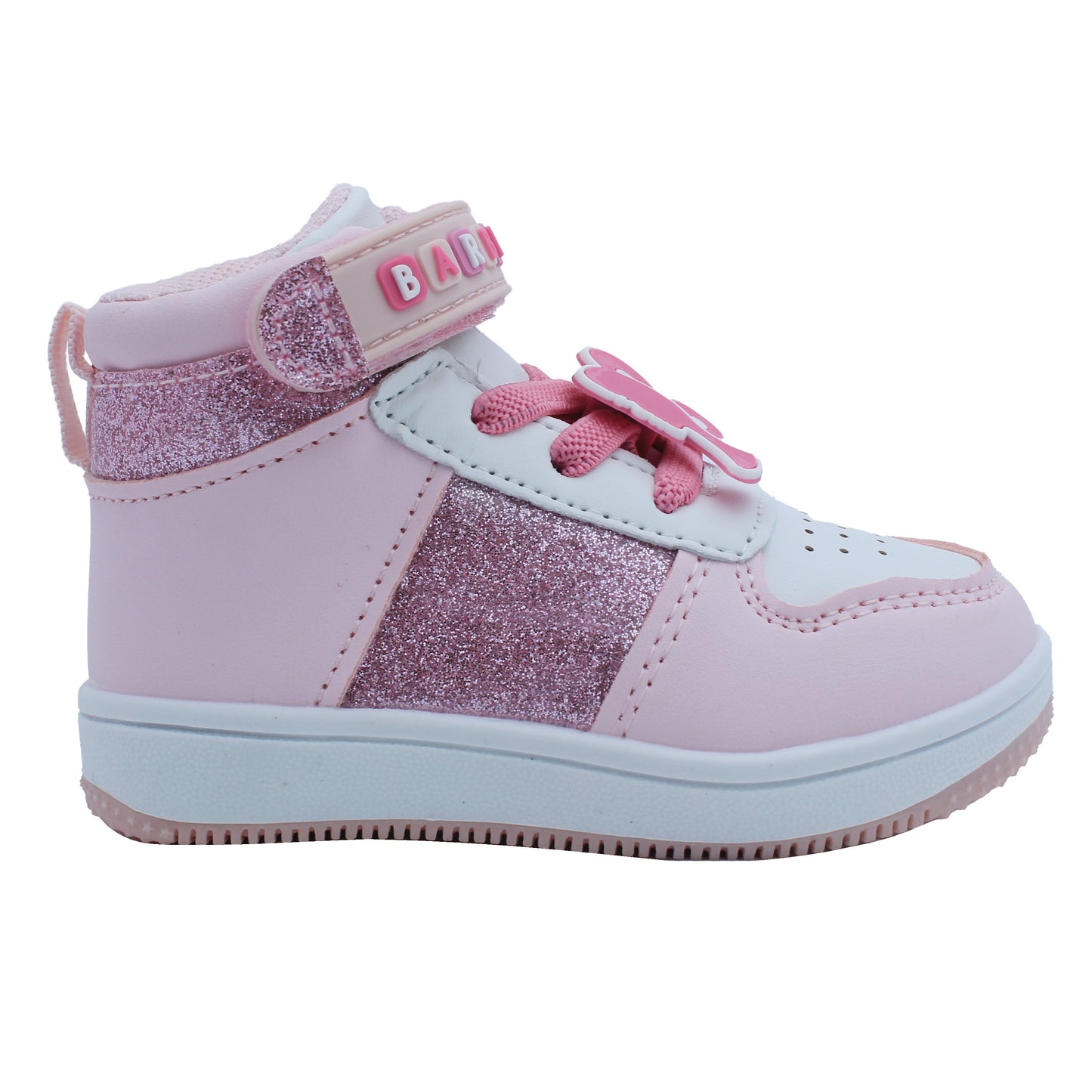 Barbie Toddler Girls' High-Top Sneakers - Pink Glitter Barbie