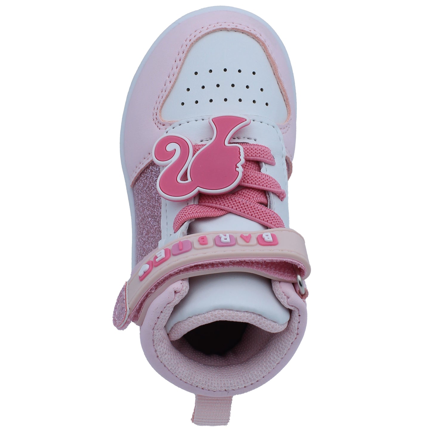 Barbie Toddler Girls' High-Top Sneakers - Pink Glitter Barbie