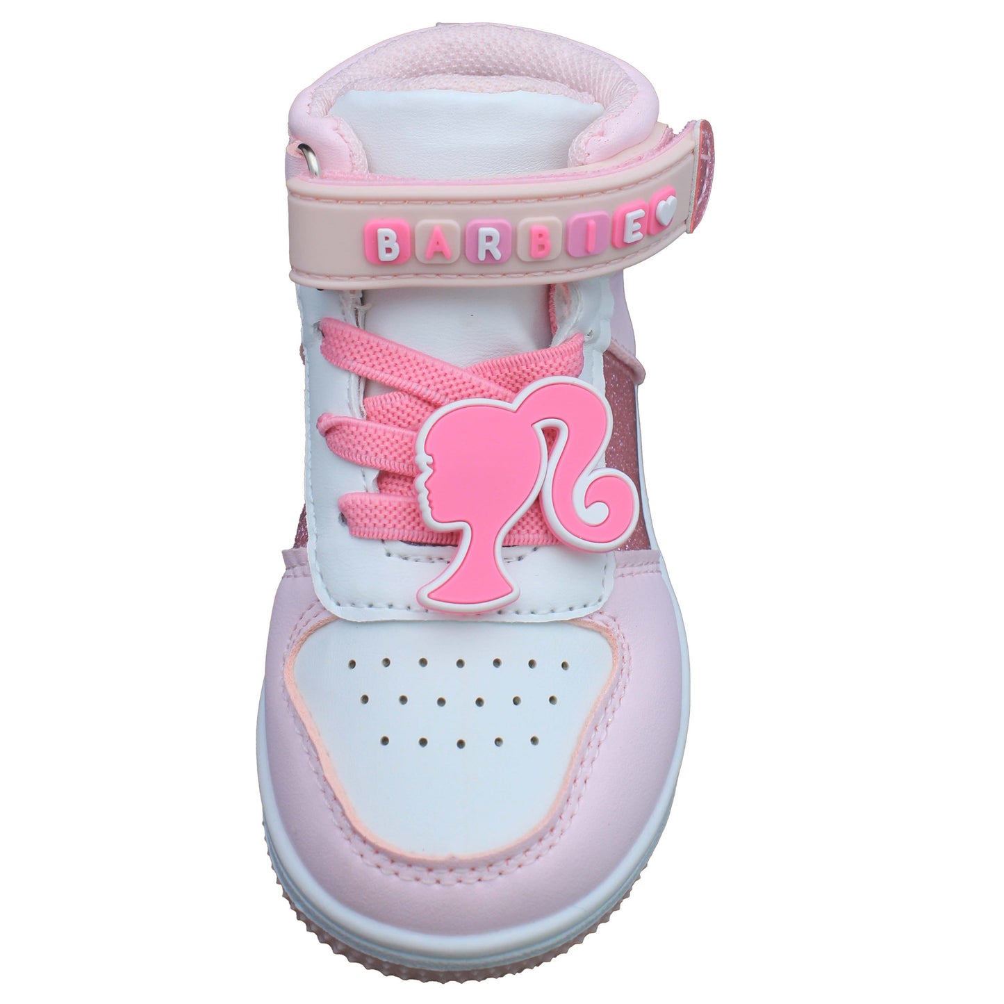Barbie Toddler Girls' High-Top Sneakers - Pink Glitter Barbie