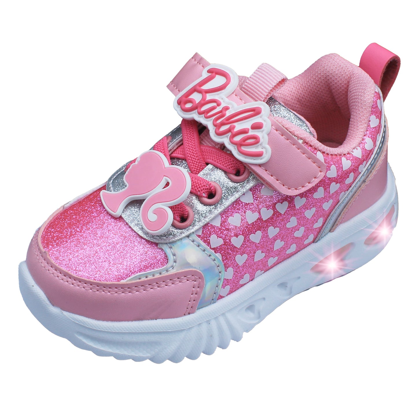 Barbie Toddler Girls' Light-Up Sneakers - Hot Pink