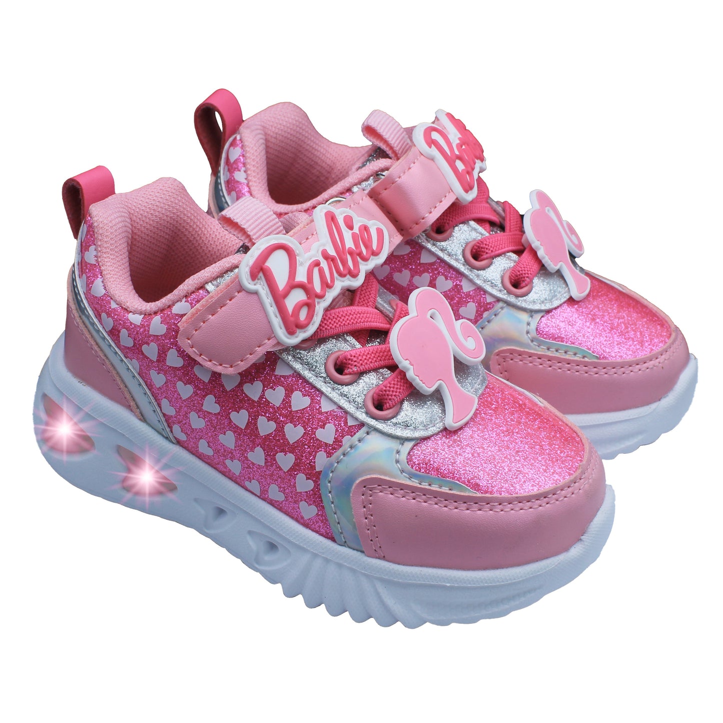 Barbie Toddler Girls' Light-Up Sneakers - Hot Pink