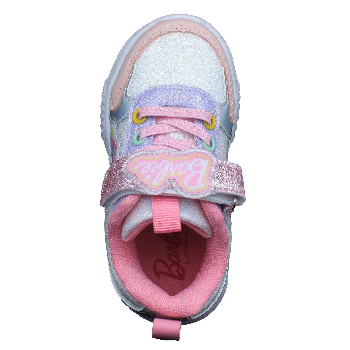 Barbie Toddler Girls' Light-Up Sneakers - Pastel Rainbow