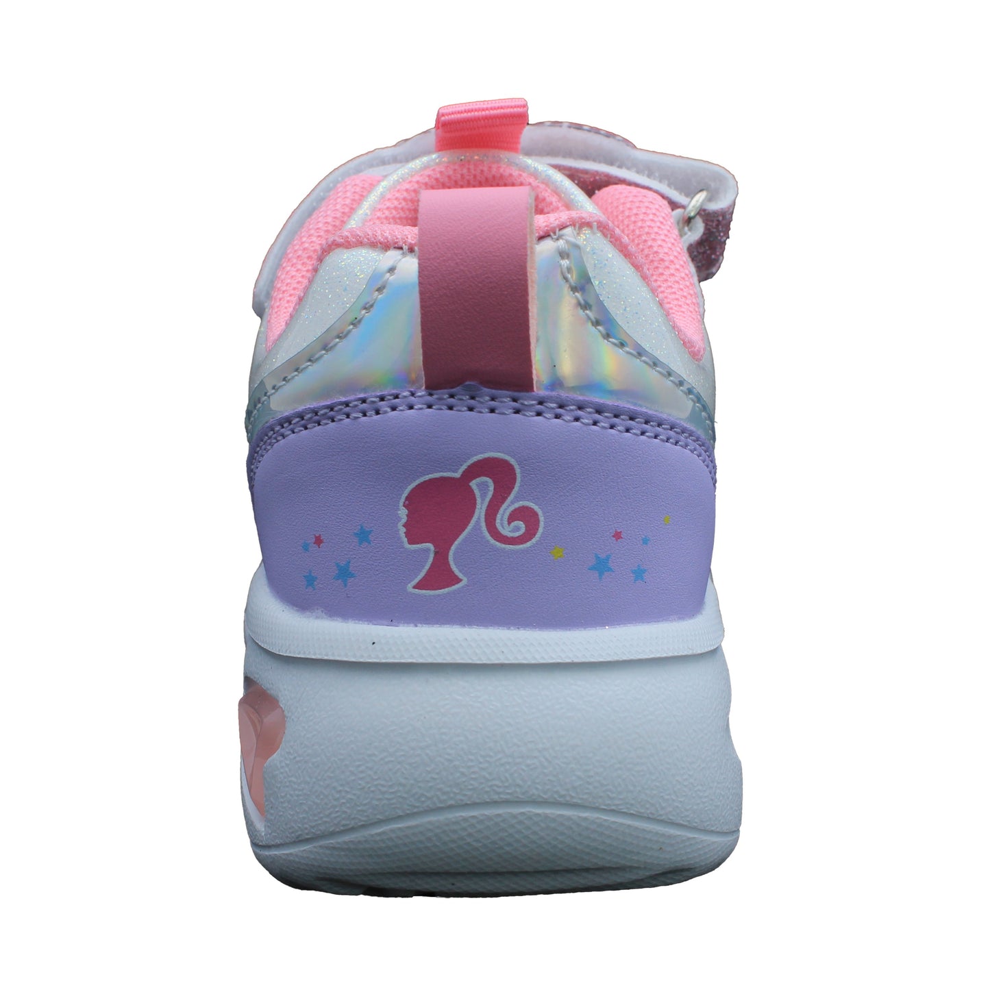 Barbie Toddler Girls' Light-Up Sneakers - Pastel Rainbow