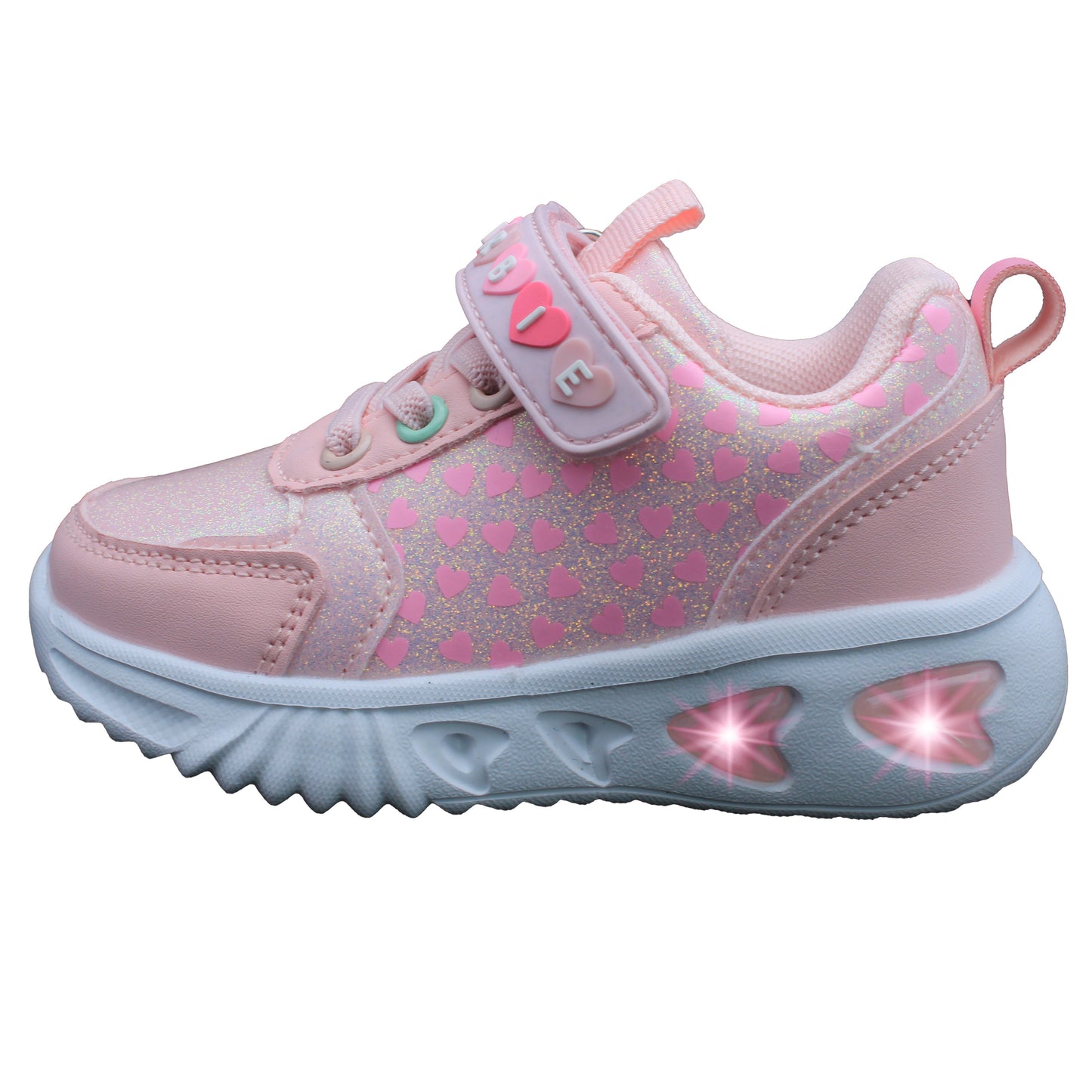 Barbie Toddler Girls' Light-Up Sneakers - Light Pink