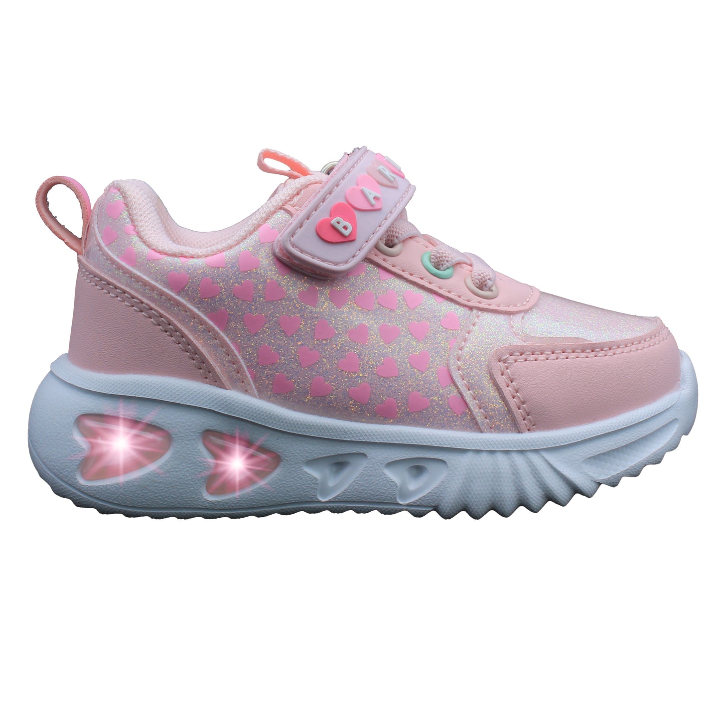 Barbie Toddler Girls' Light-Up Sneakers - Light Pink