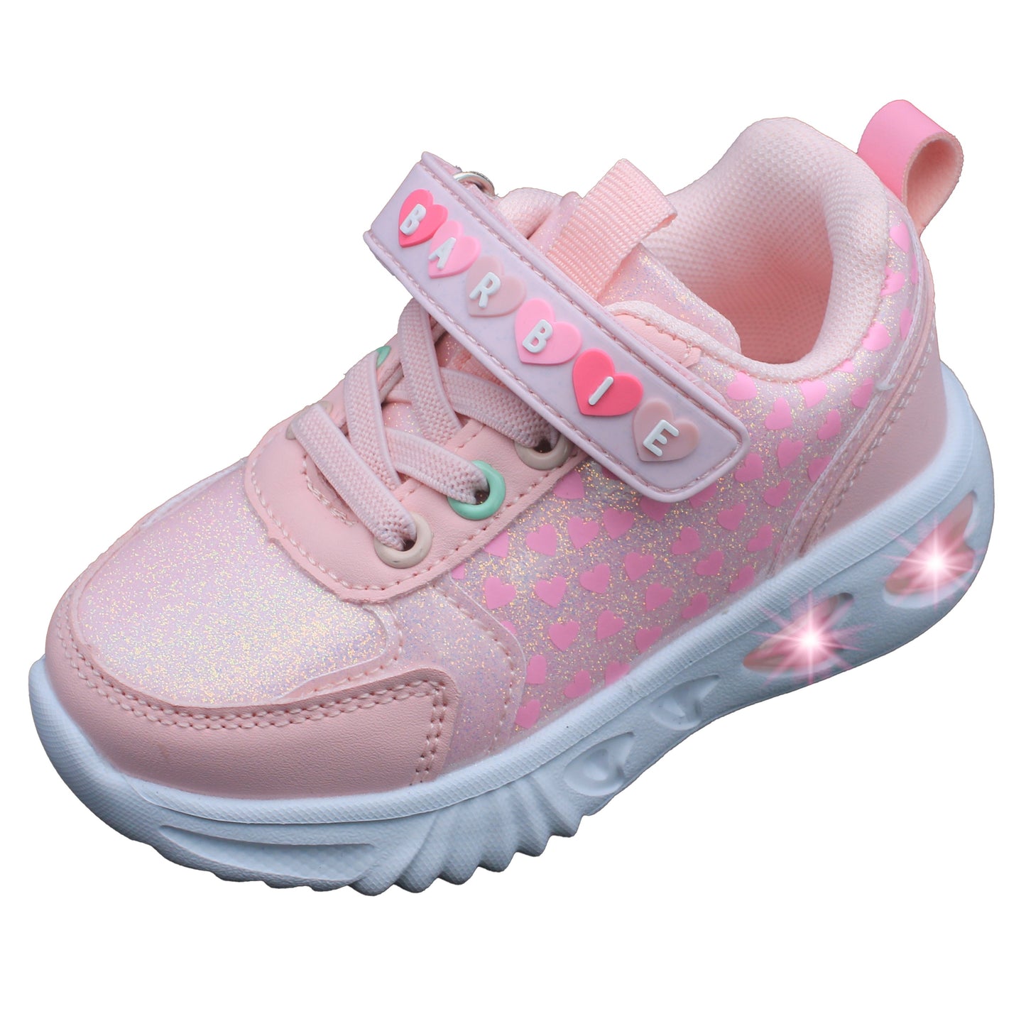 Barbie Toddler Girls' Light-Up Sneakers - Light Pink