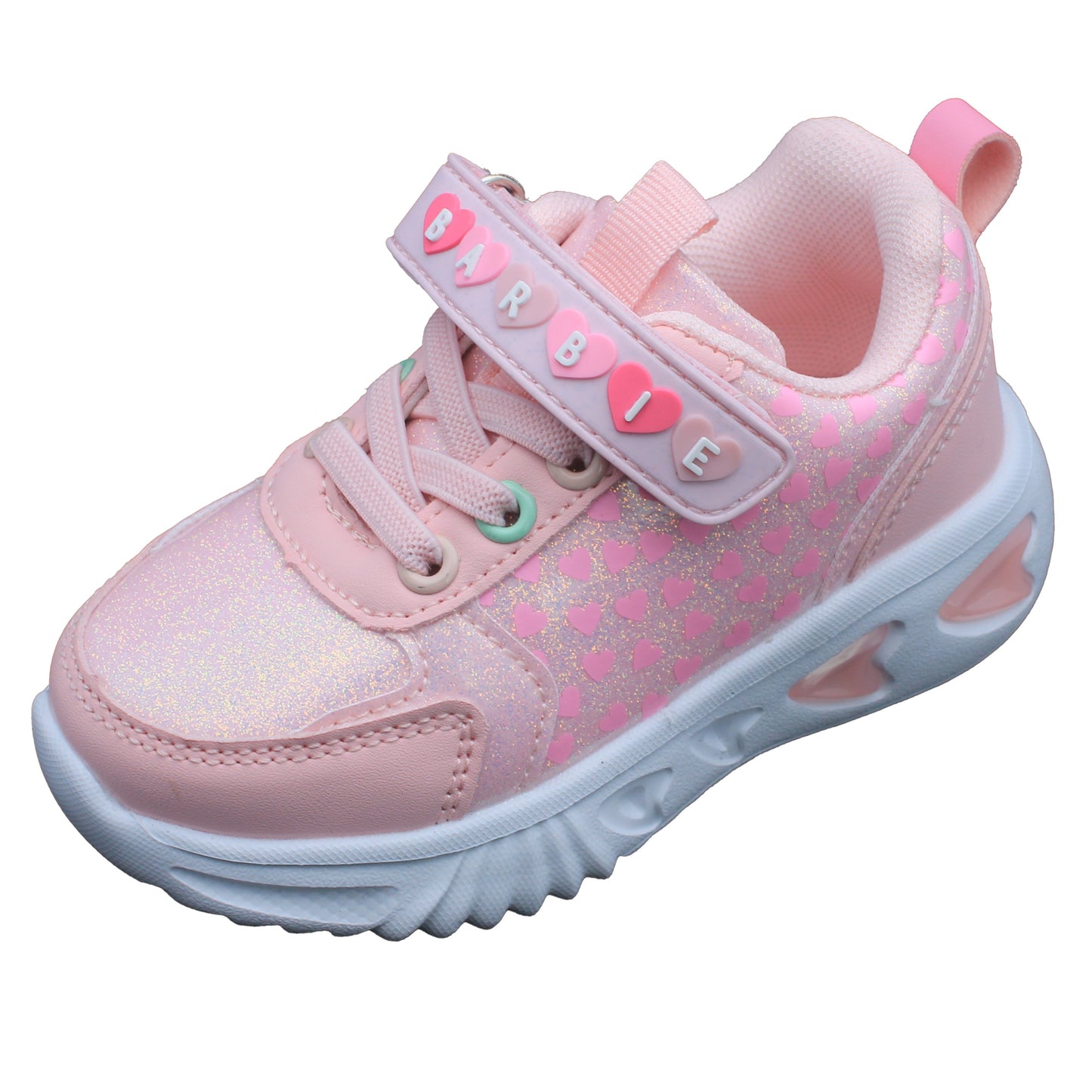 Barbie Toddler Girls' Light-Up Sneakers - Light Pink