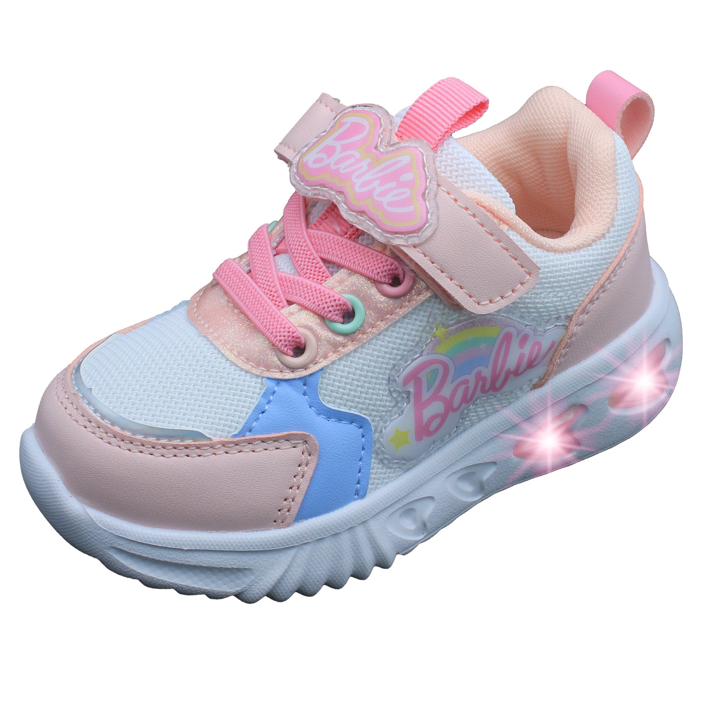 Barbie Toddler Girls' Light-Up Sneakers - Pastel Pink