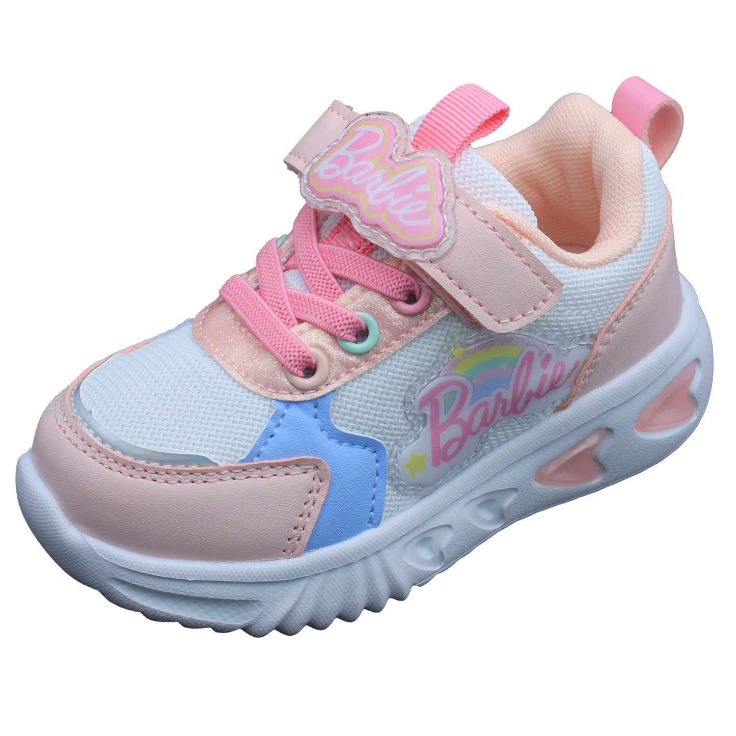 Barbie Toddler Girls' Light-Up Sneakers - Pastel Pink