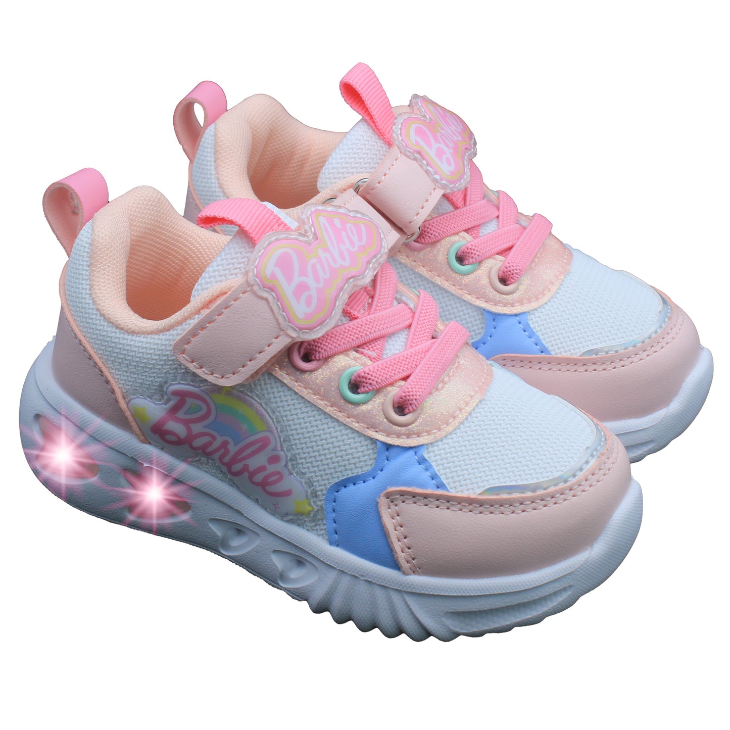 Barbie Toddler Girls' Light-Up Sneakers - Pastel Pink