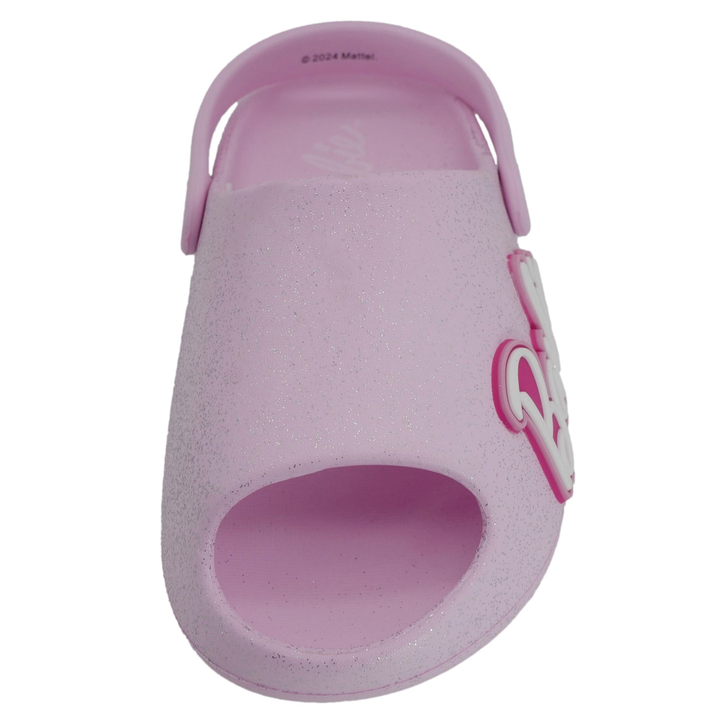 Barbie Toddler Girls' Cloud Slides - Medium Pink Glitter