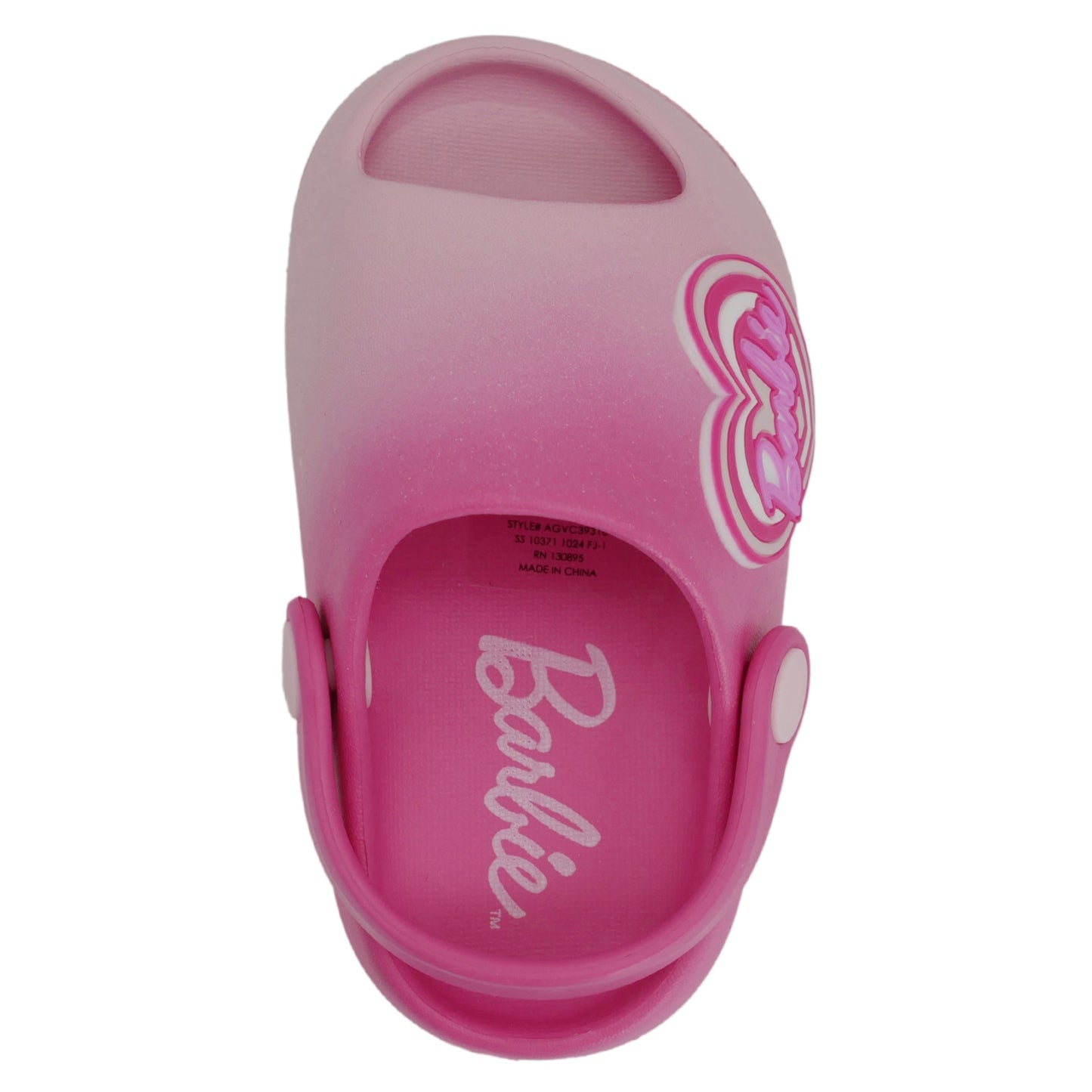 Barbie Toddler Girls' Cloud Slides - Pink Ombre