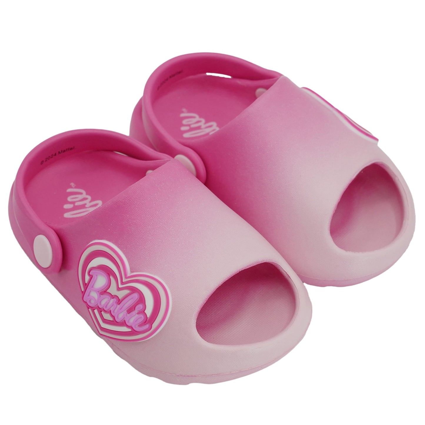 Barbie Toddler Girls' Cloud Slides - Pink Ombre