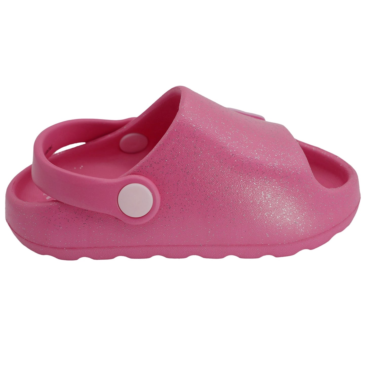 Barbie Toddler Girls' Cloud Slides - Hot Pink Glitter
