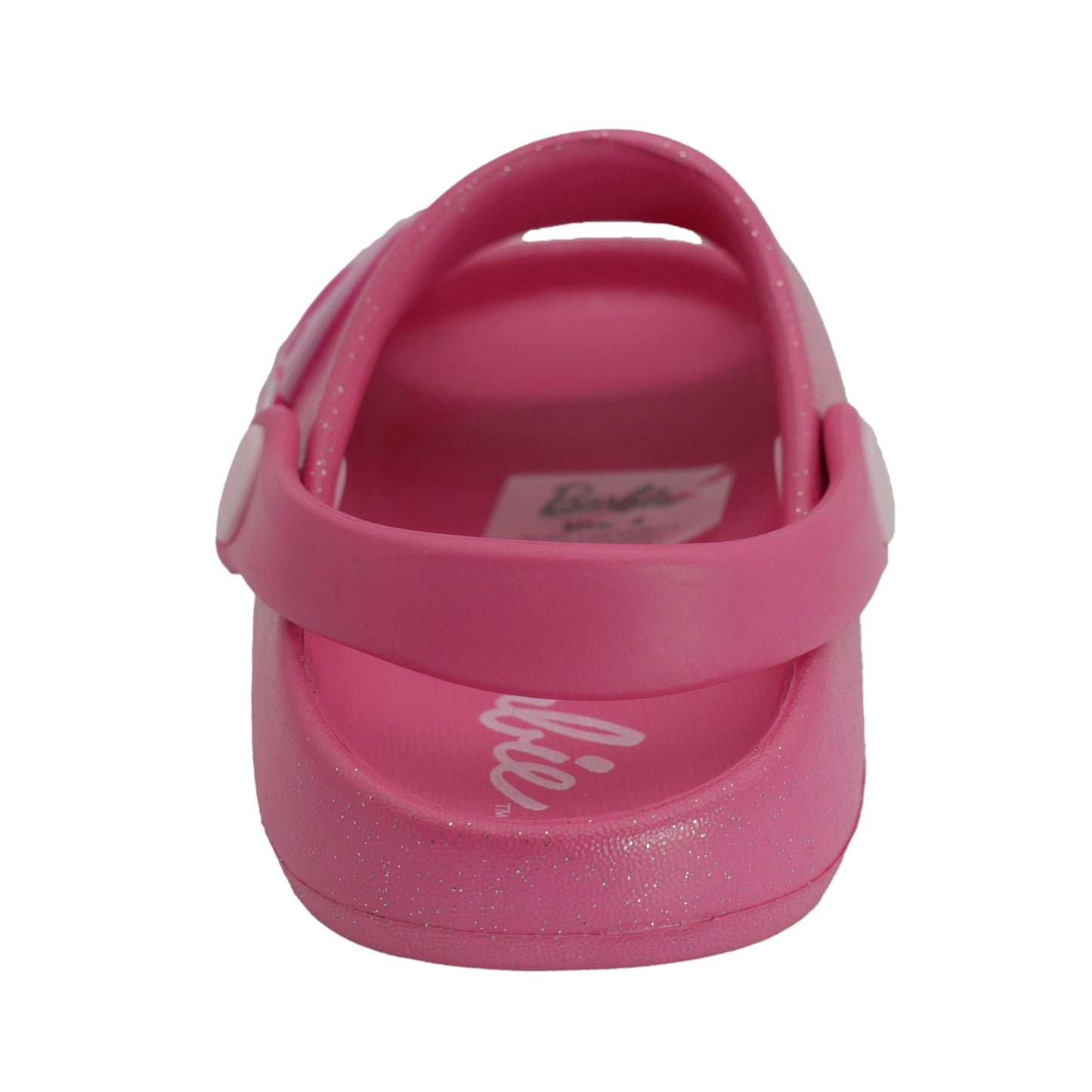 Barbie Toddler Girls' Cloud Slides - Hot Pink Glitter