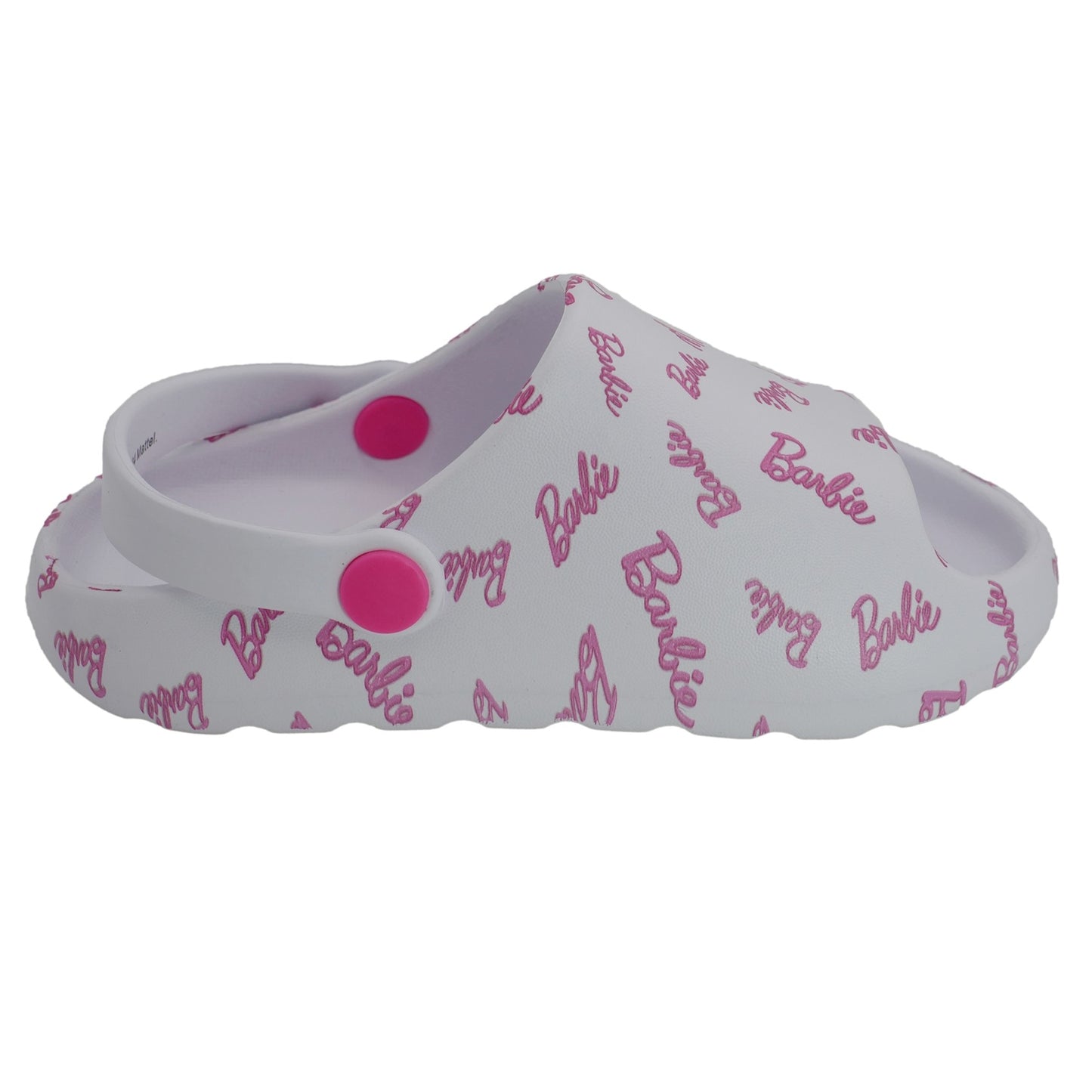 Barbie Toddler Girls' Cloud Slides - White