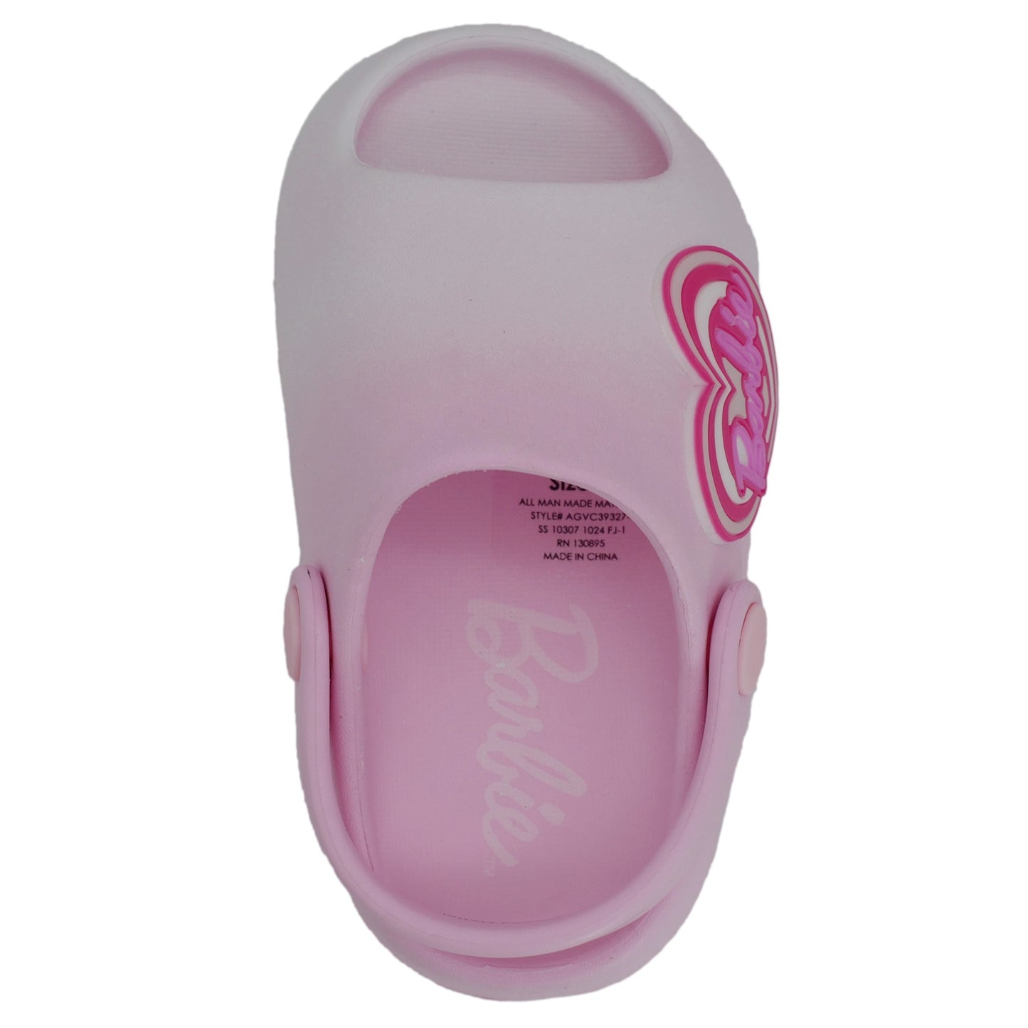 Barbie Toddler Girls' Cloud Slides - Light Pink Ombre