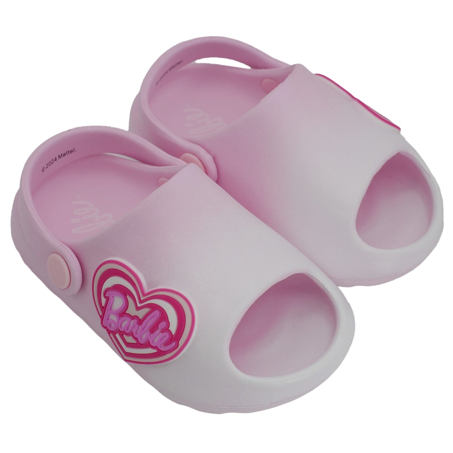 Barbie Toddler Girls' Cloud Slides - Light Pink Ombre
