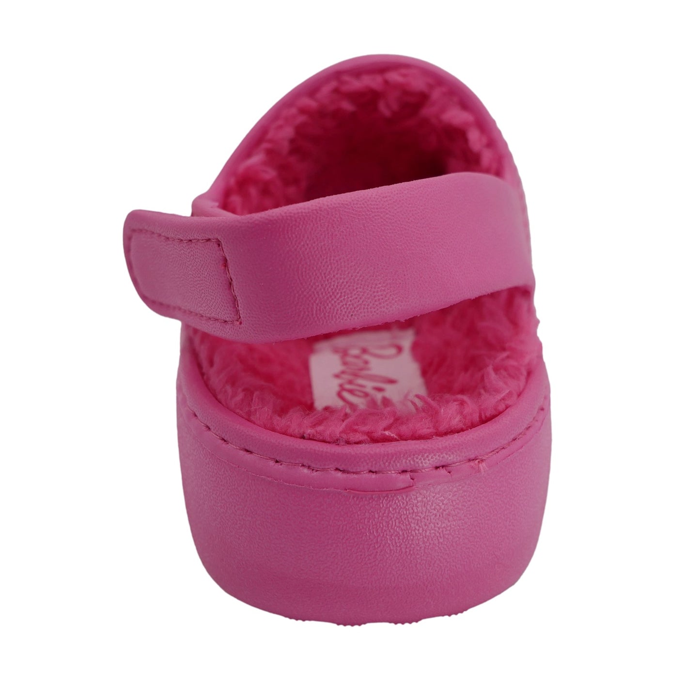 Barbie Toddler Girls' Faux Fur Lined Clogs with Adjustable Strap - Pink Ombre