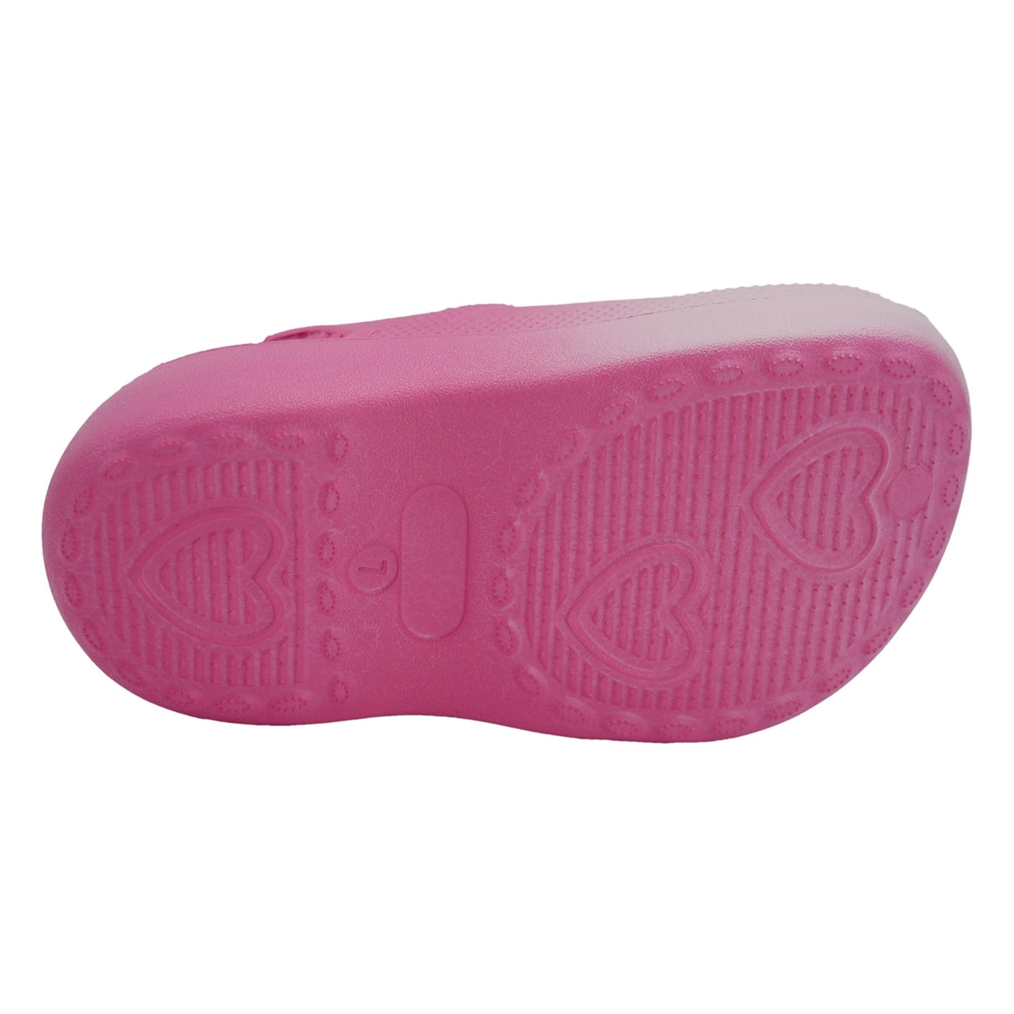 Barbie Toddler Girls' Faux Fur Lined Clogs with Adjustable Strap - Pink Ombre