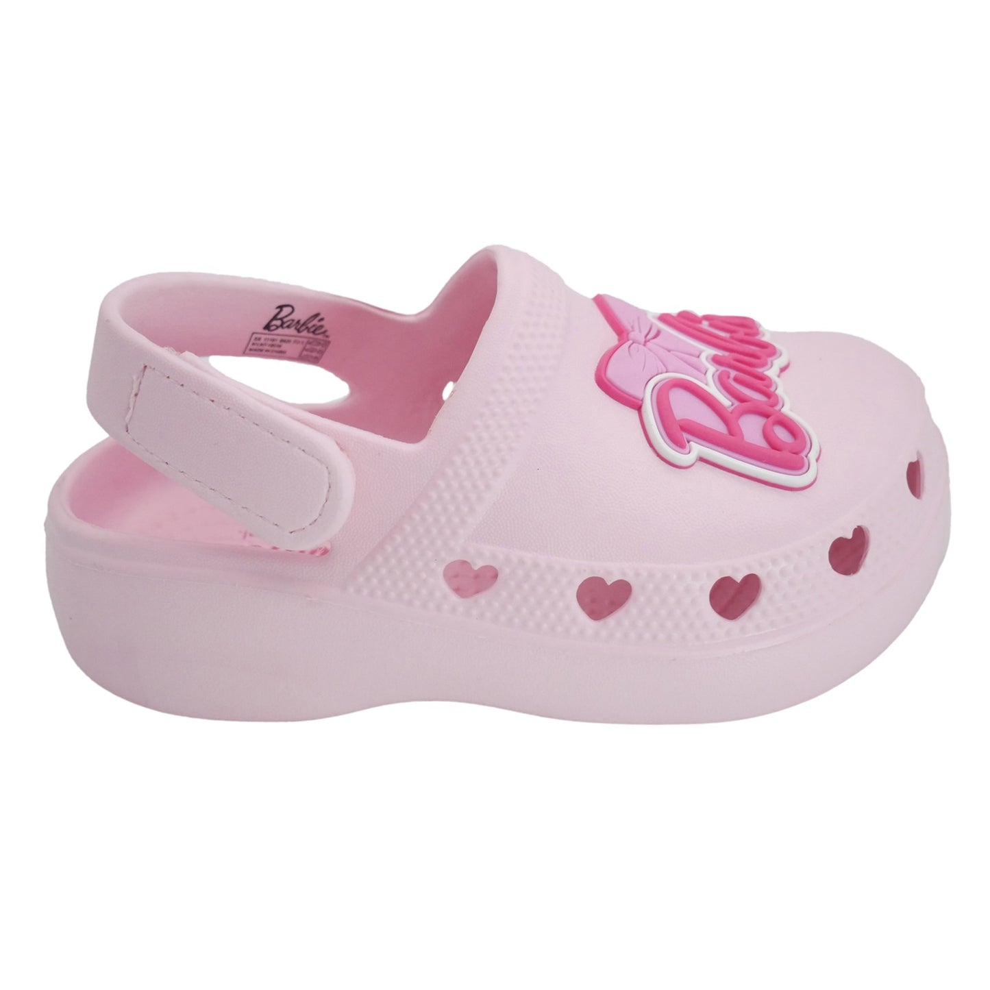 Barbie Toddler Girls' Clogs with Adjustable Strap - Medium Pink