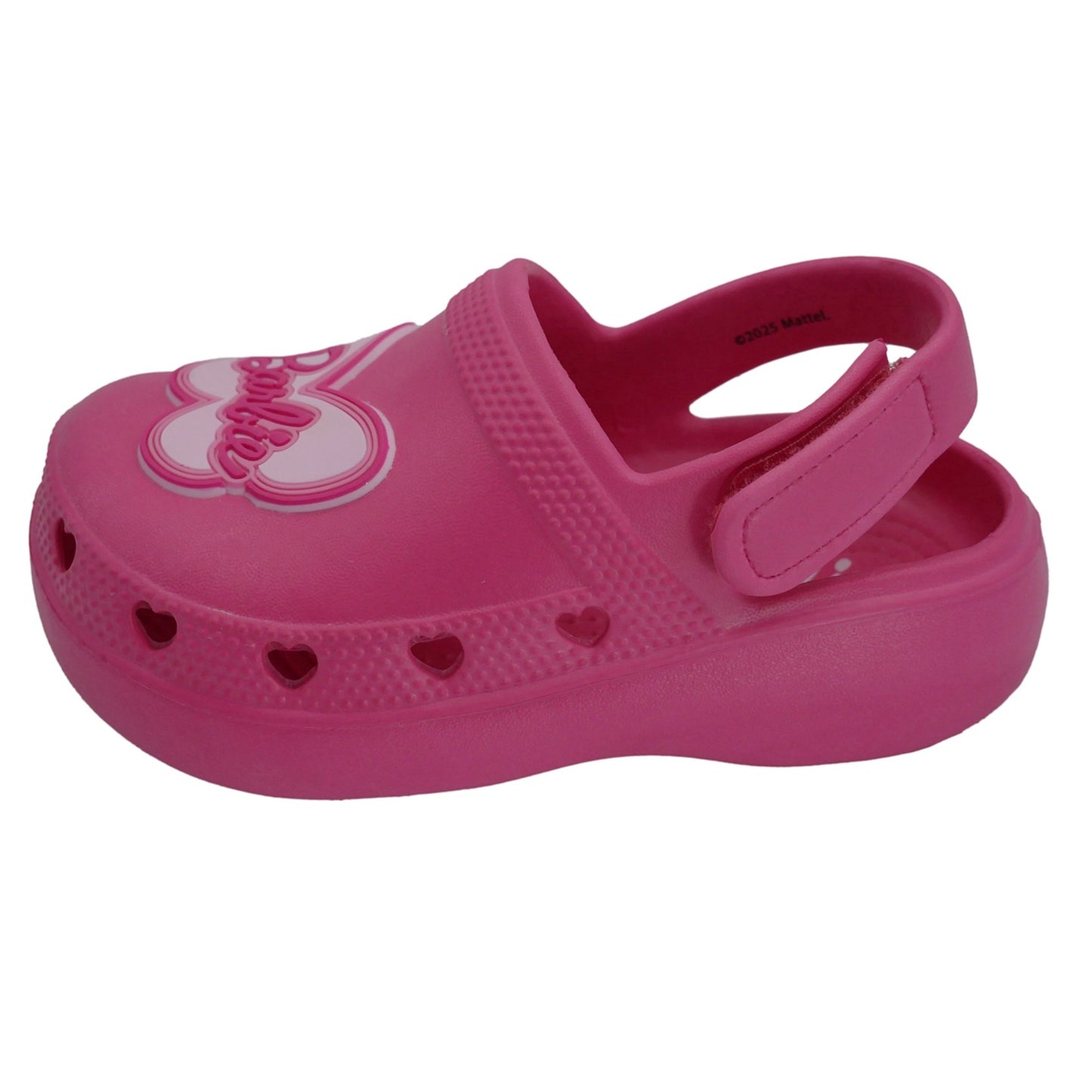 Barbie Toddler Girls' Clogs with Adjustable Strap - Hot Pink