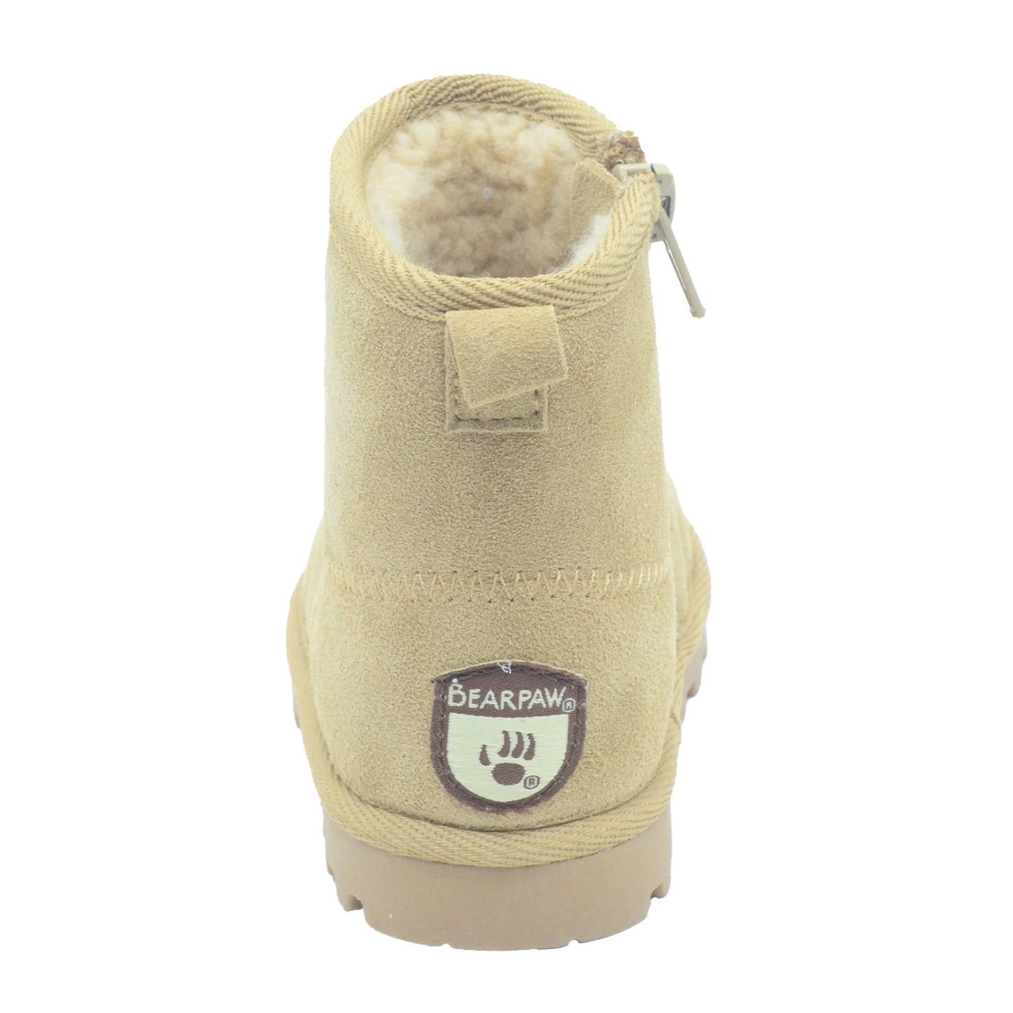BEARPAW Toddler Suede Winter Boots with Faux-Fur Lining - Tan