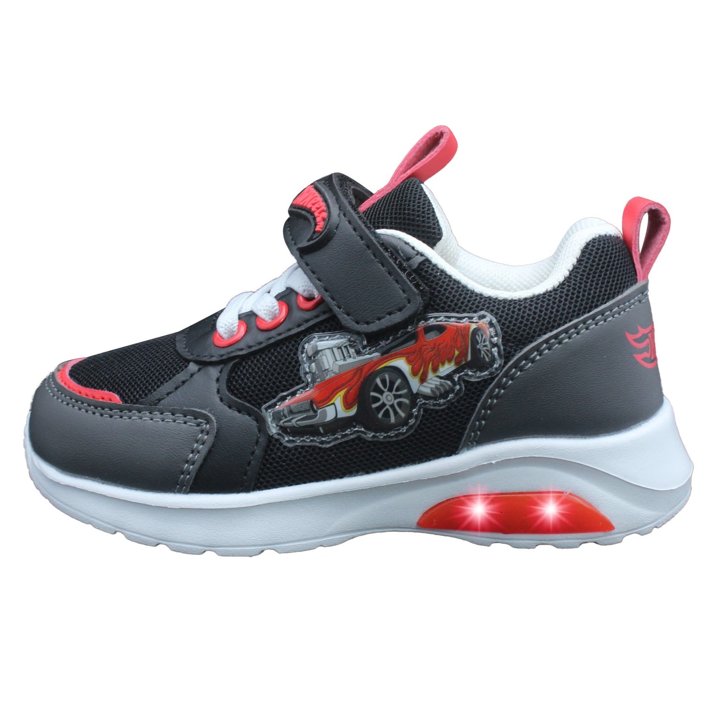Hot Wheels Toddler Boys' Light-Up Sneakers - Black