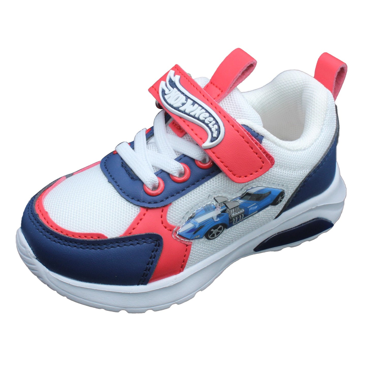 Hot Wheels Toddler Boys' Light-Up Sneakers - Blue & Red