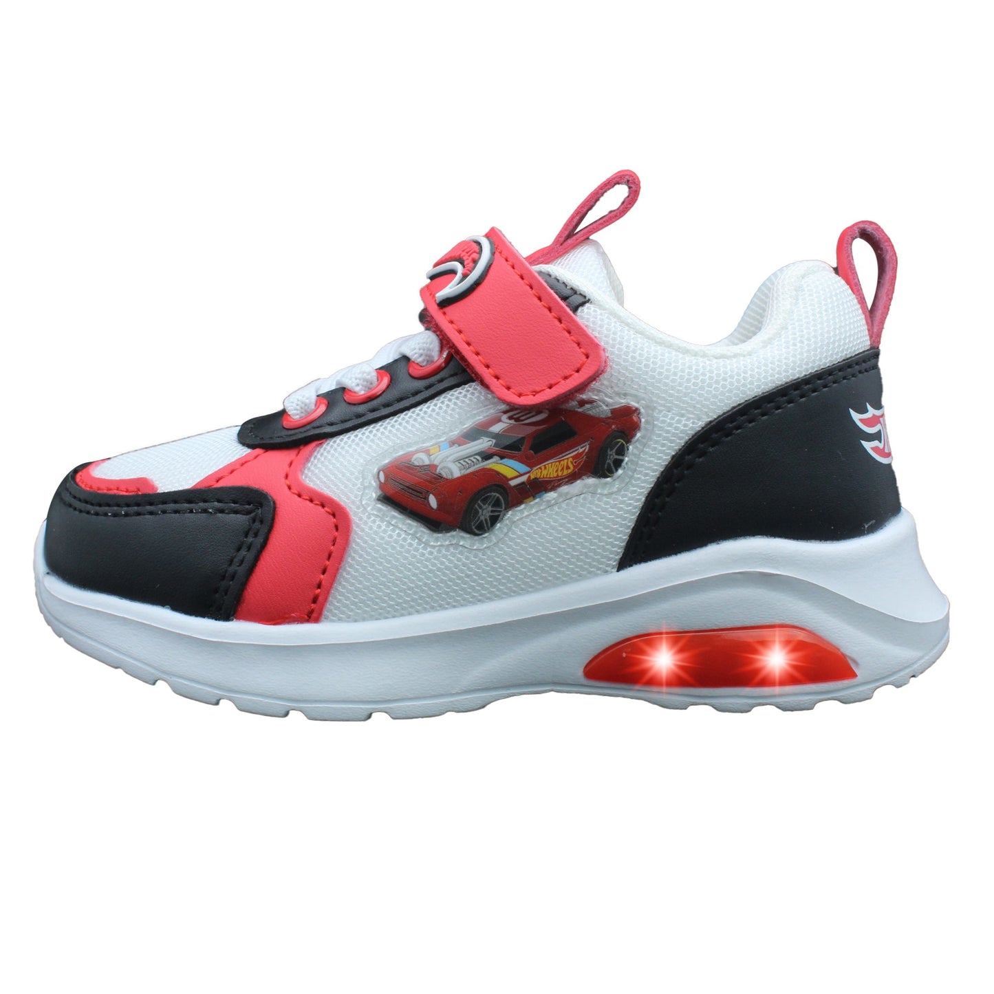 Hot Wheels Toddler Boys' Light-Up Sneakers - Black & Red