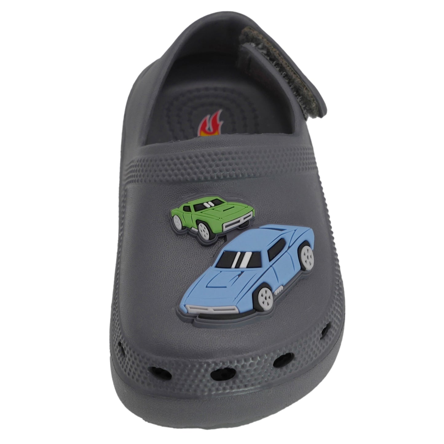 Hot Wheels Toddler Boys' Clogs with Adjustable Strap - Gray