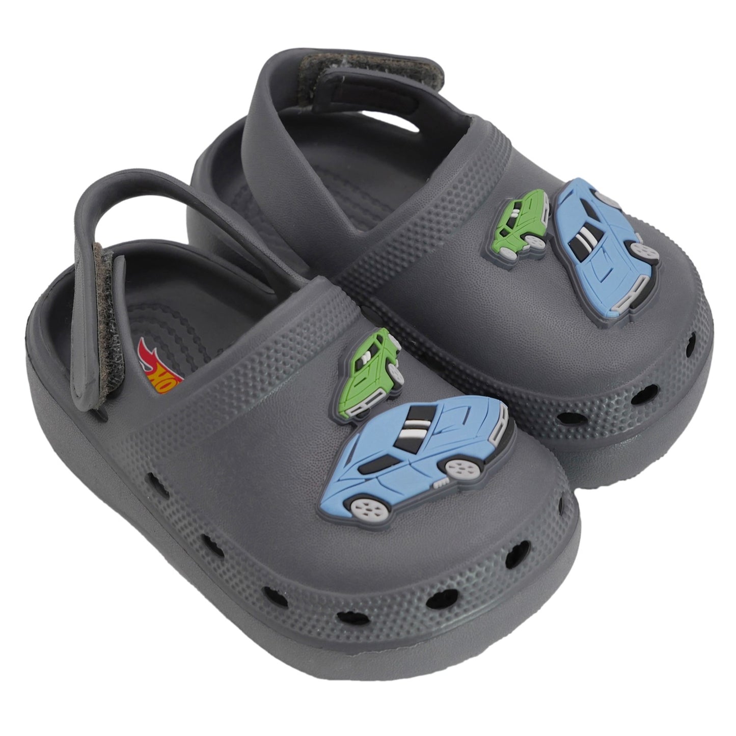 Hot Wheels Toddler Boys' Clogs with Adjustable Strap - Gray