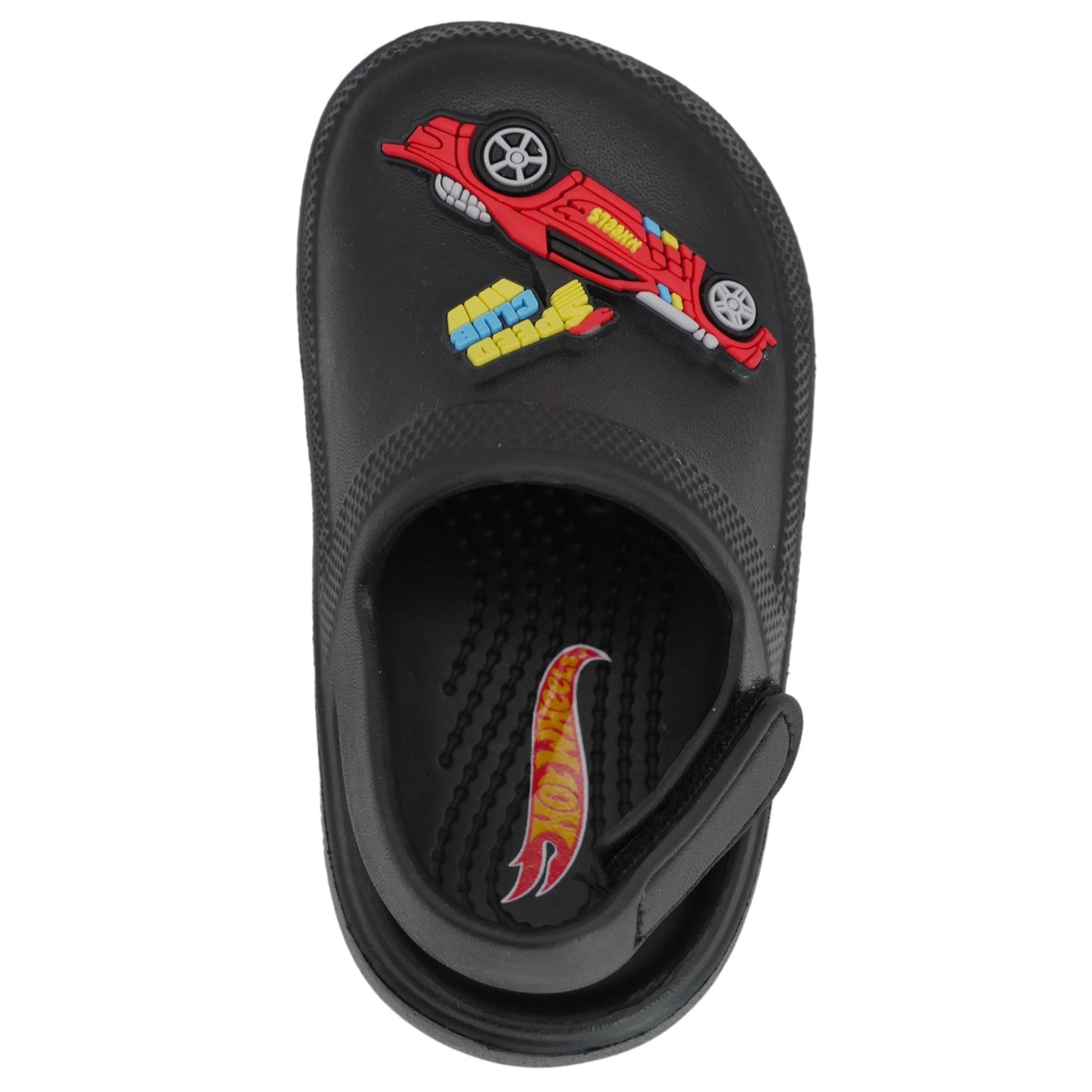 Hot Wheels Toddler Boys' Clogs with Adjustable Strap - Black