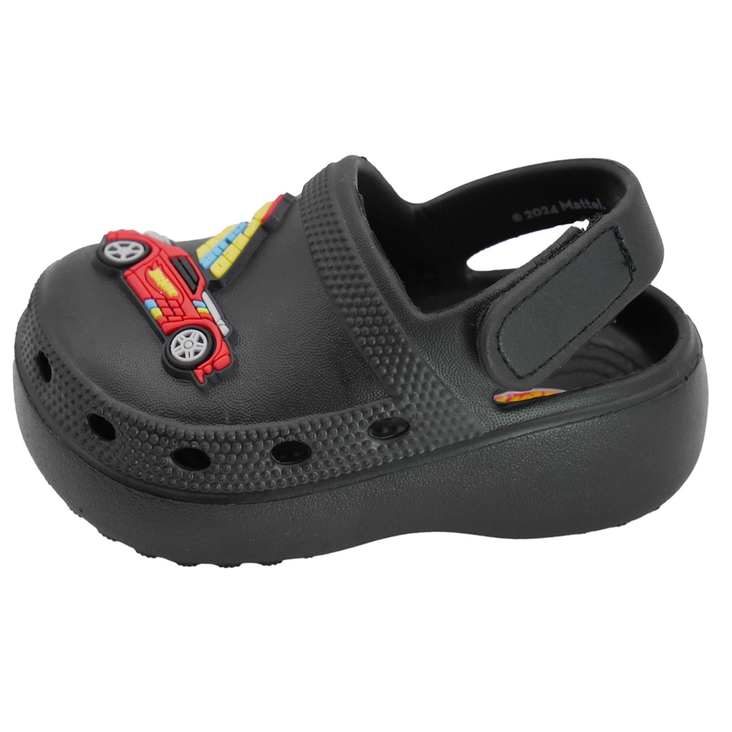 Hot Wheels Toddler Boys' Clogs with Adjustable Strap - Black