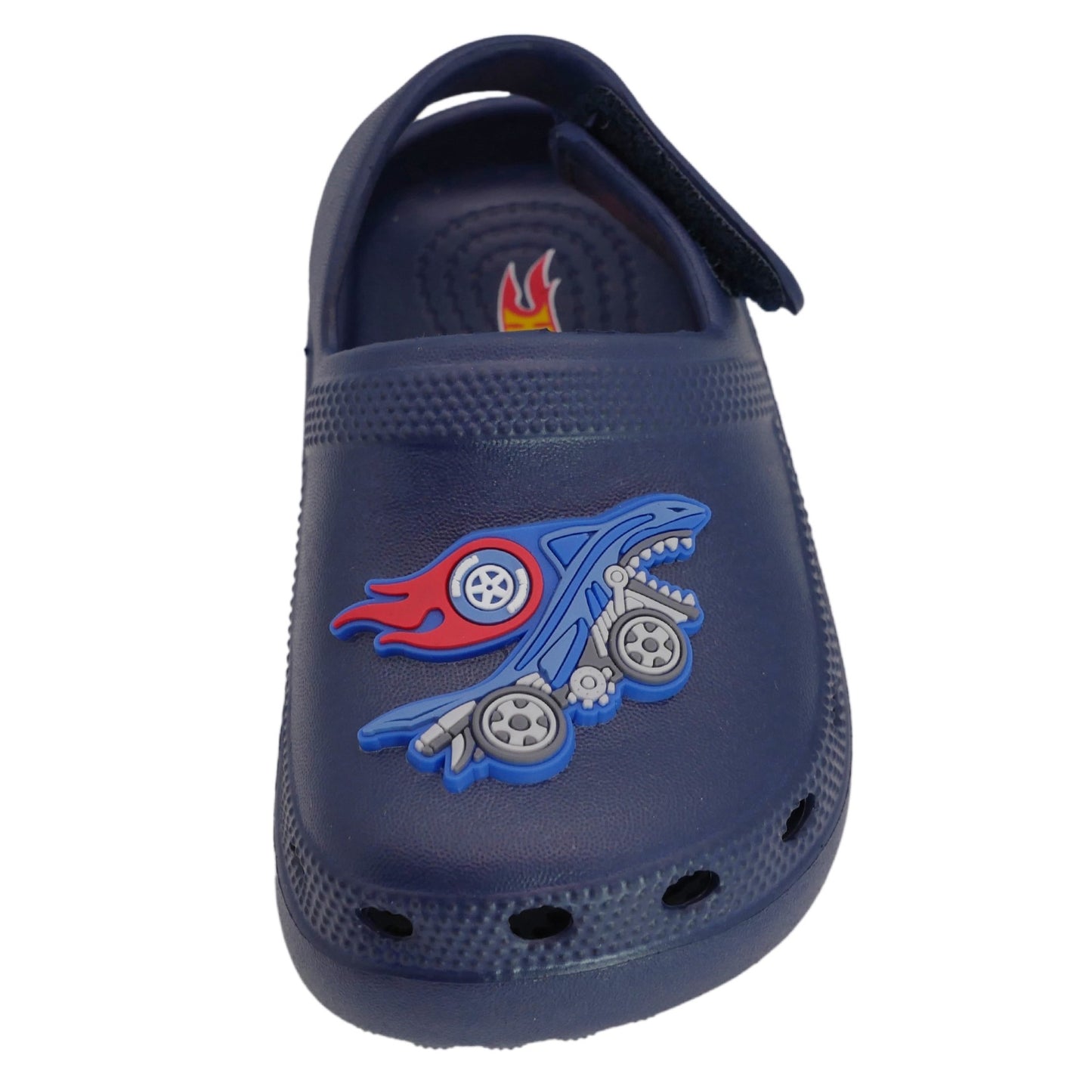 Hot Wheels Toddler Boys' Clogs with Adjustable Strap - Navy