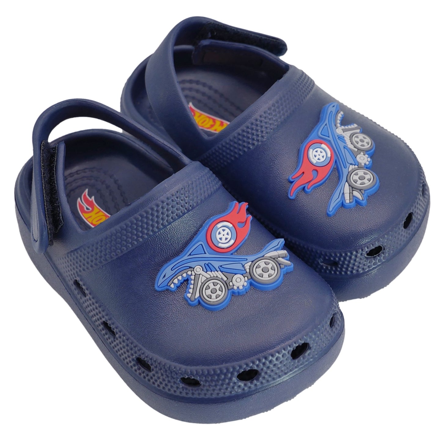 Hot Wheels Toddler Boys' Clogs with Adjustable Strap - Navy