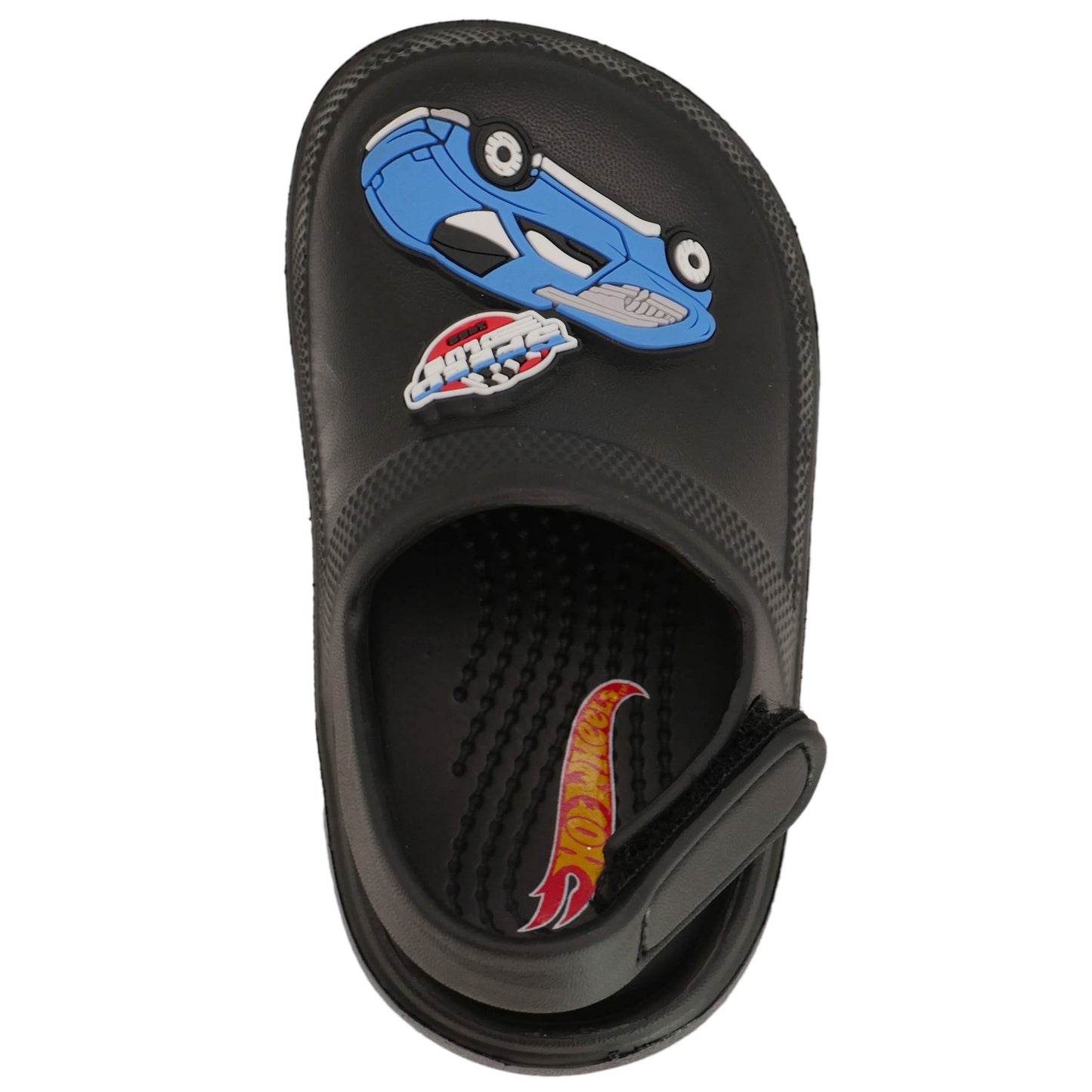 Hot Wheels Toddler Boys' Clogs with Adjustable Strap - Black Speed Club