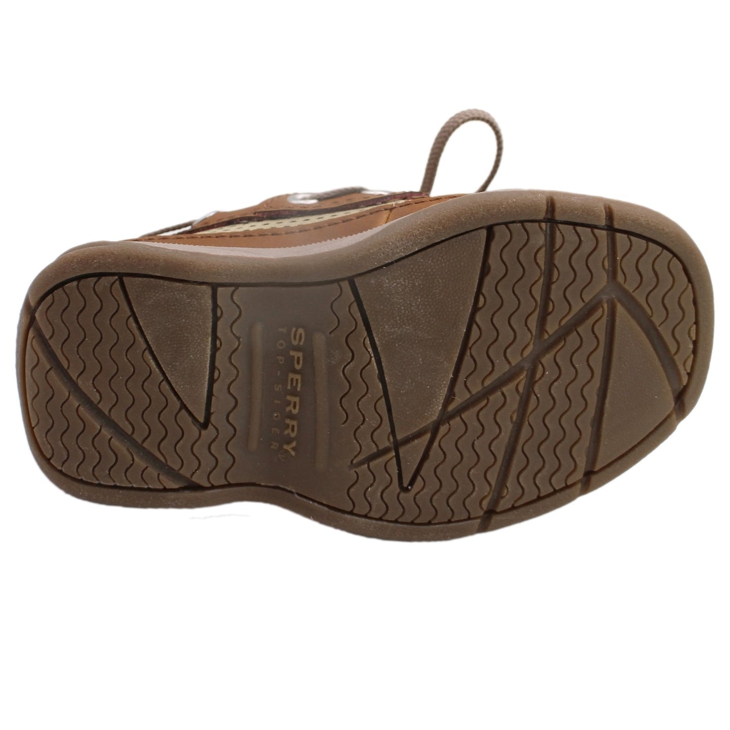 Sperry Toddler Lanyard Boat Shoe with Memory Foam Insole - Chestnut Leather