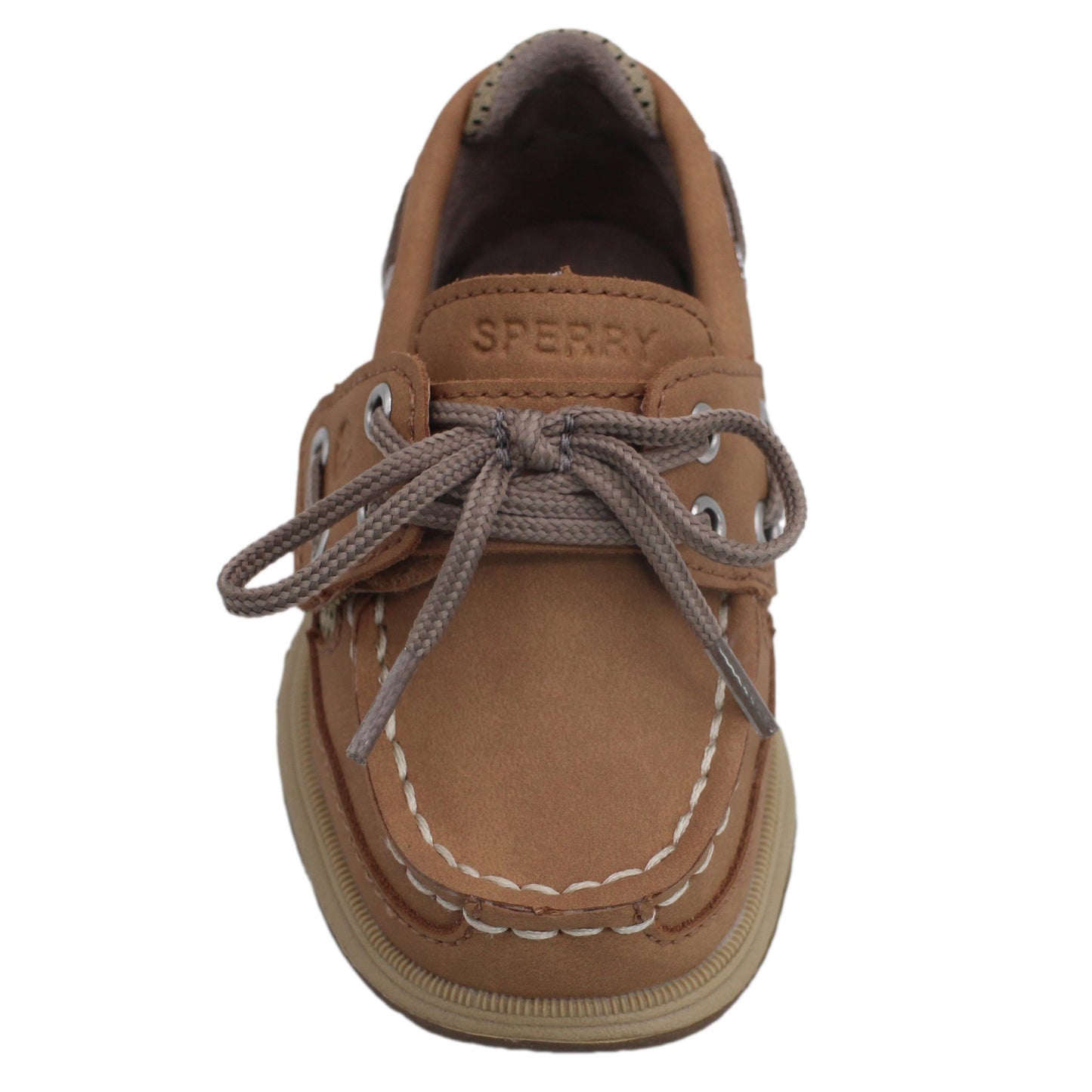Sperry Toddler Lanyard Boat Shoe with Memory Foam Insole - Tan Leather