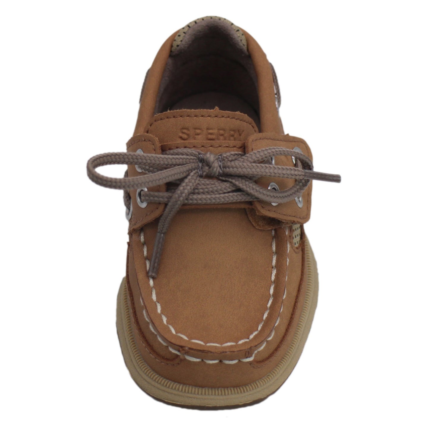 Sperry Toddler Lanyard Boat Shoe with Memory Foam Insole - Tan Leather