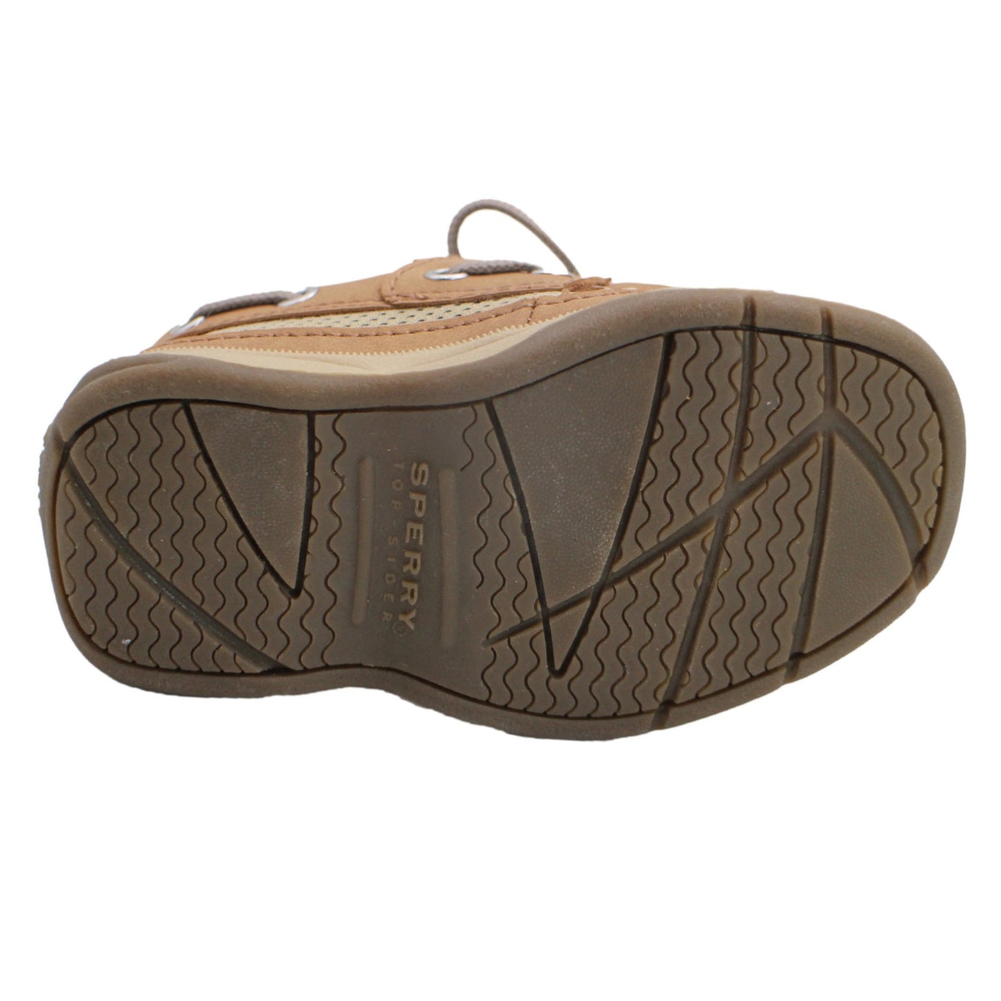 Sperry Toddler Lanyard Boat Shoe with Memory Foam Insole - Tan Leather