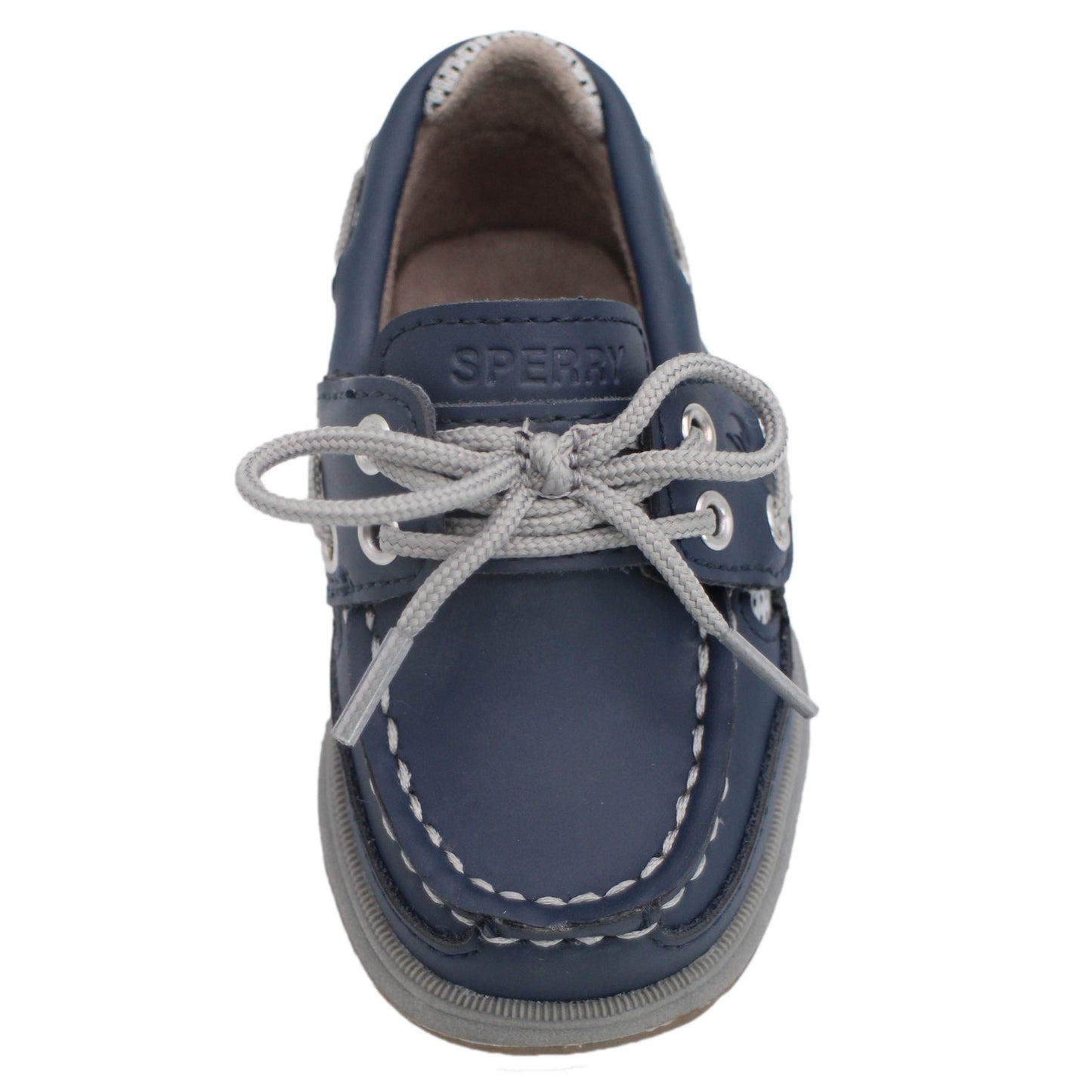 Sperry Toddler Lanyard Boat Shoe with Memory Foam Insole - Navy Leather