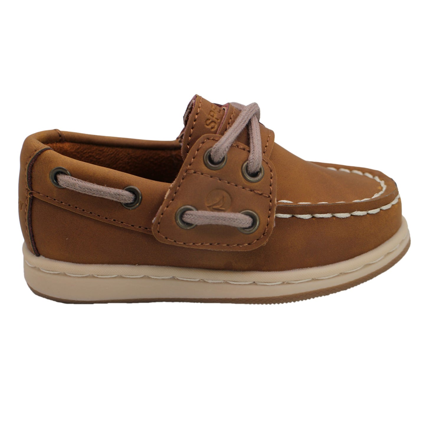 Sperry Toddler Cup II Boat Shoe with Memory Foam Insole - Chestnut Leather