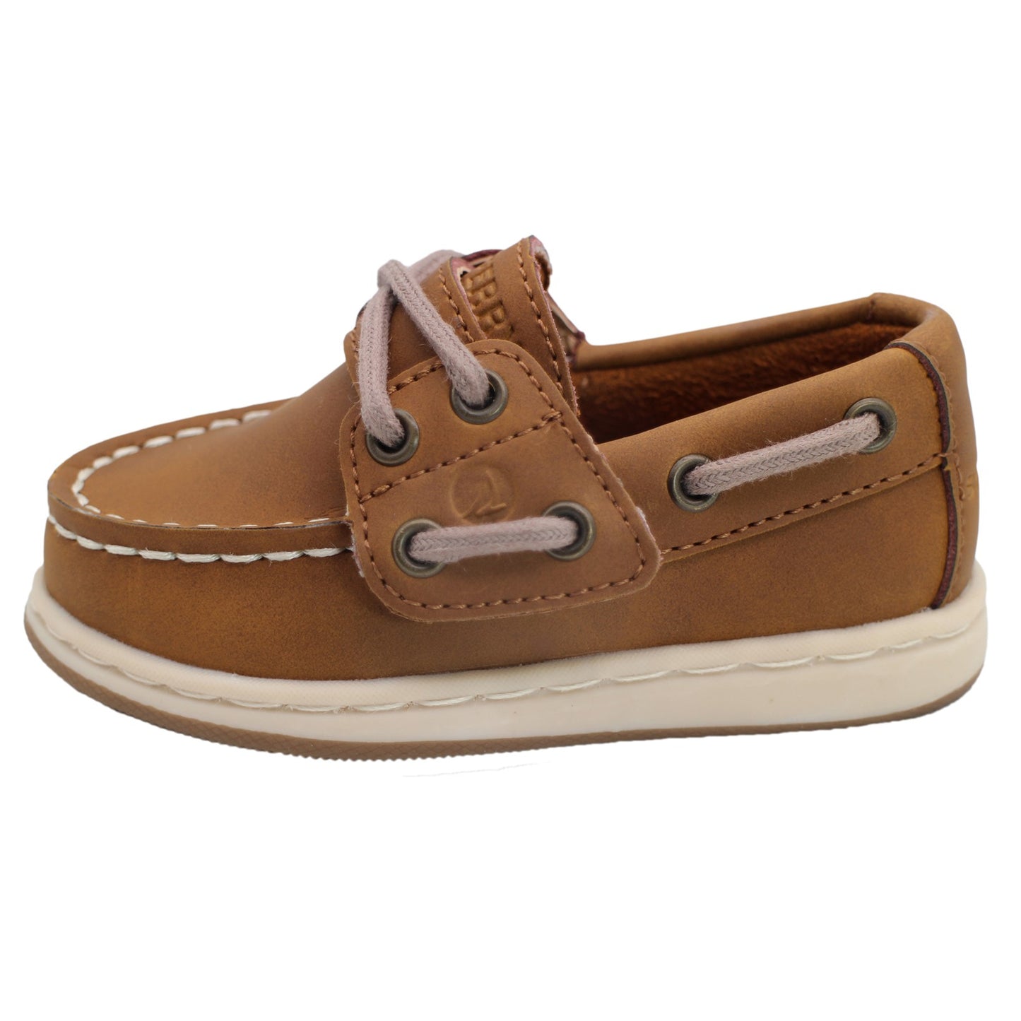 Sperry Toddler Cup II Boat Shoe with Memory Foam Insole - Chestnut Leather